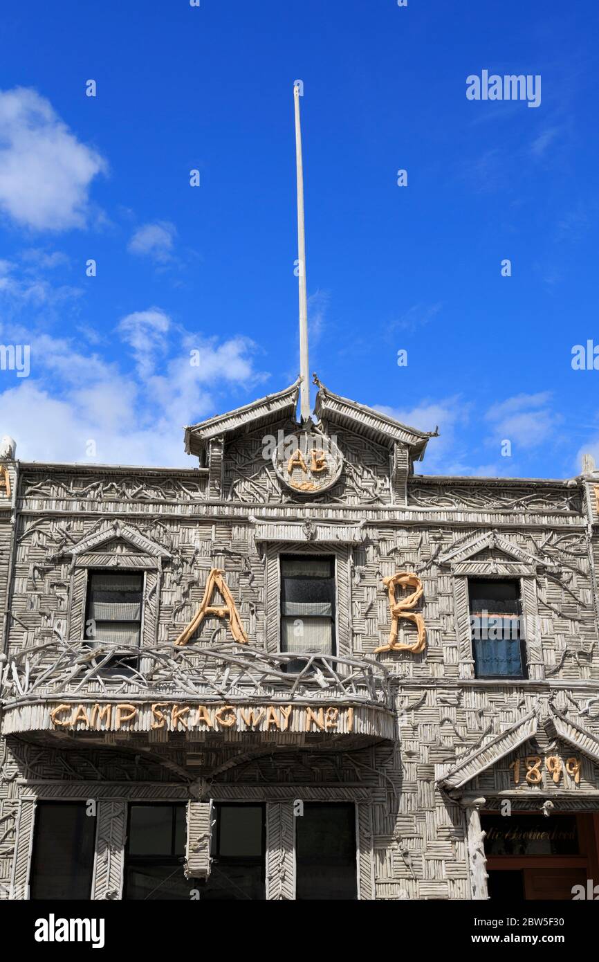 Arctic Brotherhood Hall,Skagway,Alaska,USA Stock Photo Alamy