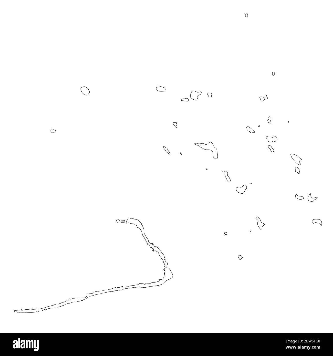 Vector map Marshall Islands and Majuro. Country and capital. Isolated vector Illustration. Outline. EPS 10 Illustration. Stock Vector