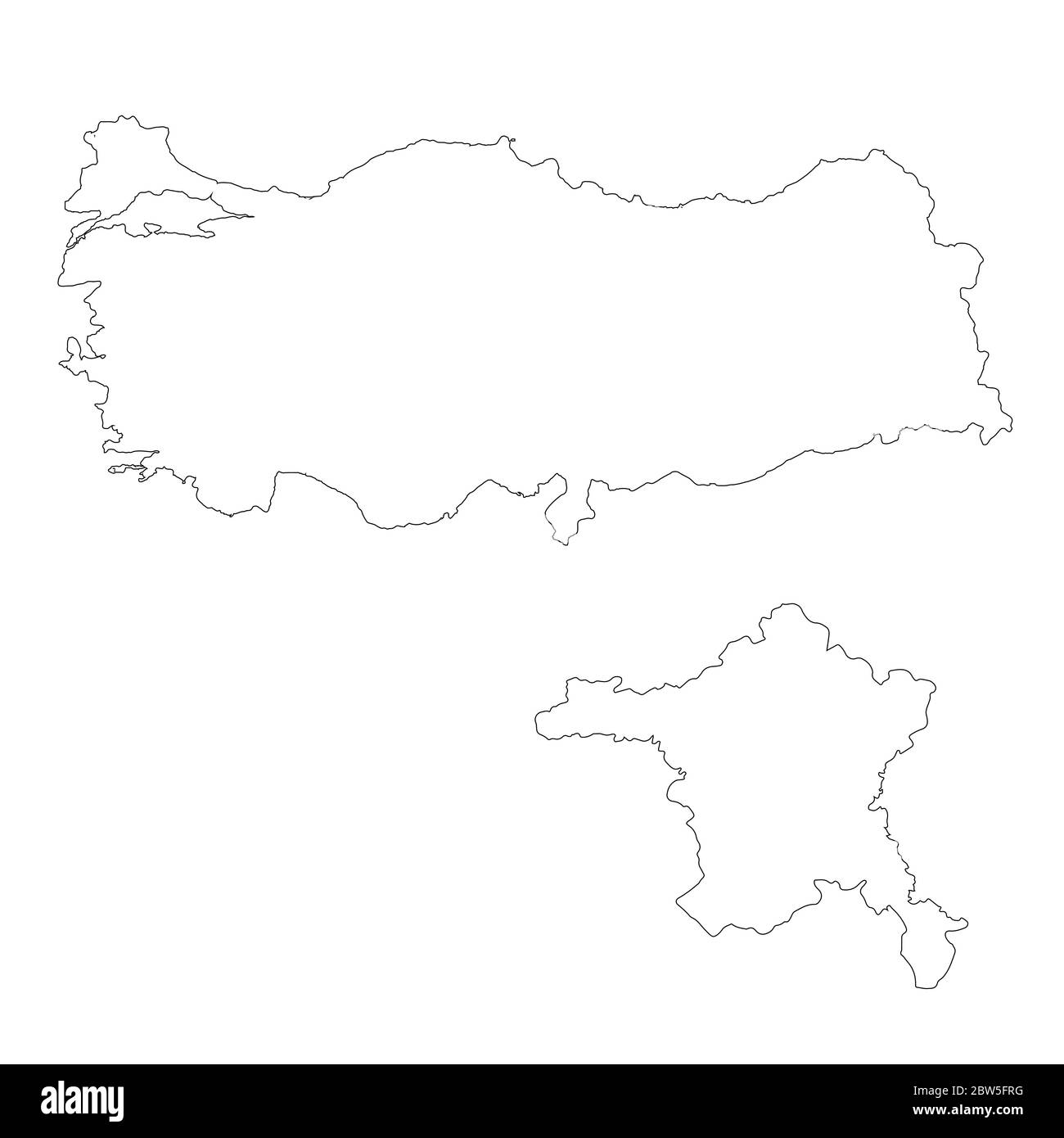 Vector map Turkey and Ankara. Country and capital. Isolated vector ...