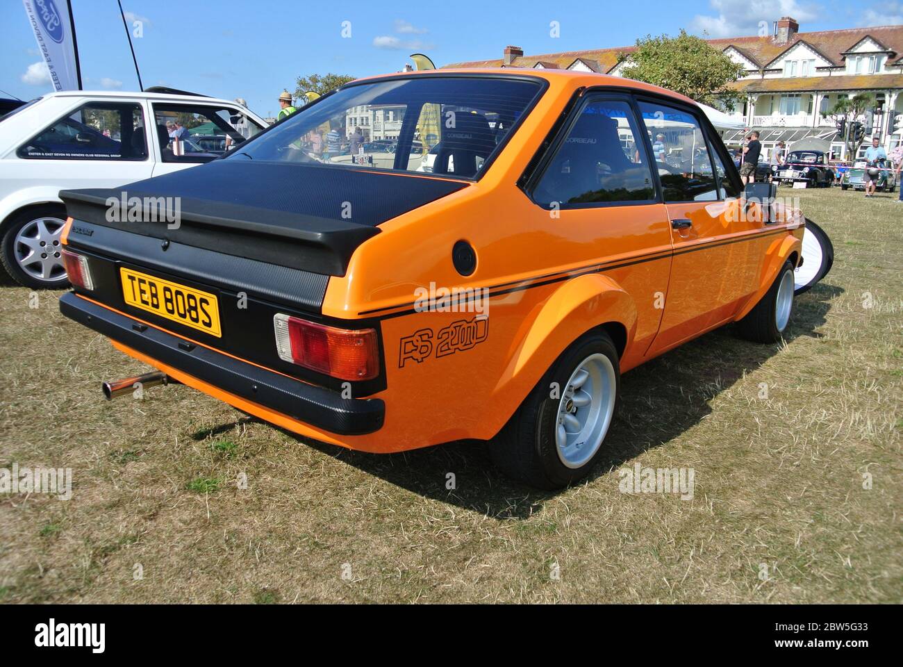 A 1978 Ford Escort Mk2 Rs 00 Parked Up On Display At The English Riviera Classic Car Show Paignton Devon England Uk Stock Photo Alamy