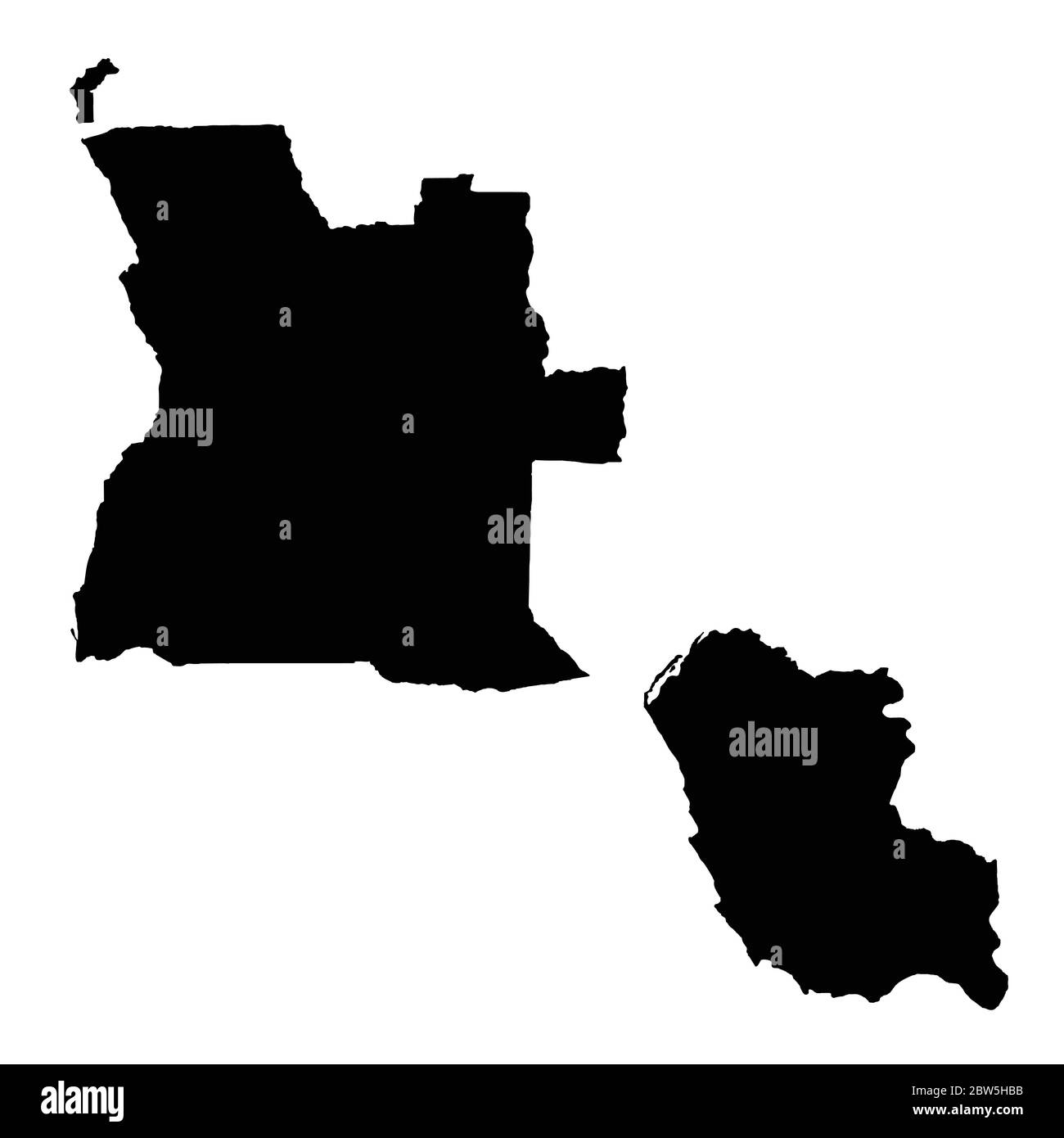 pix Angola Map Black And White alamy