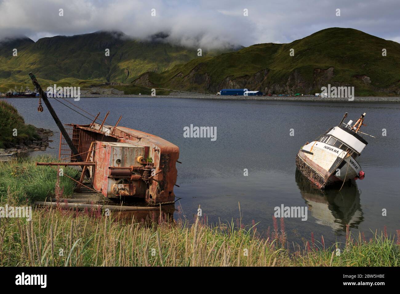 Captains bay unalaska island aleutian hires stock photography and