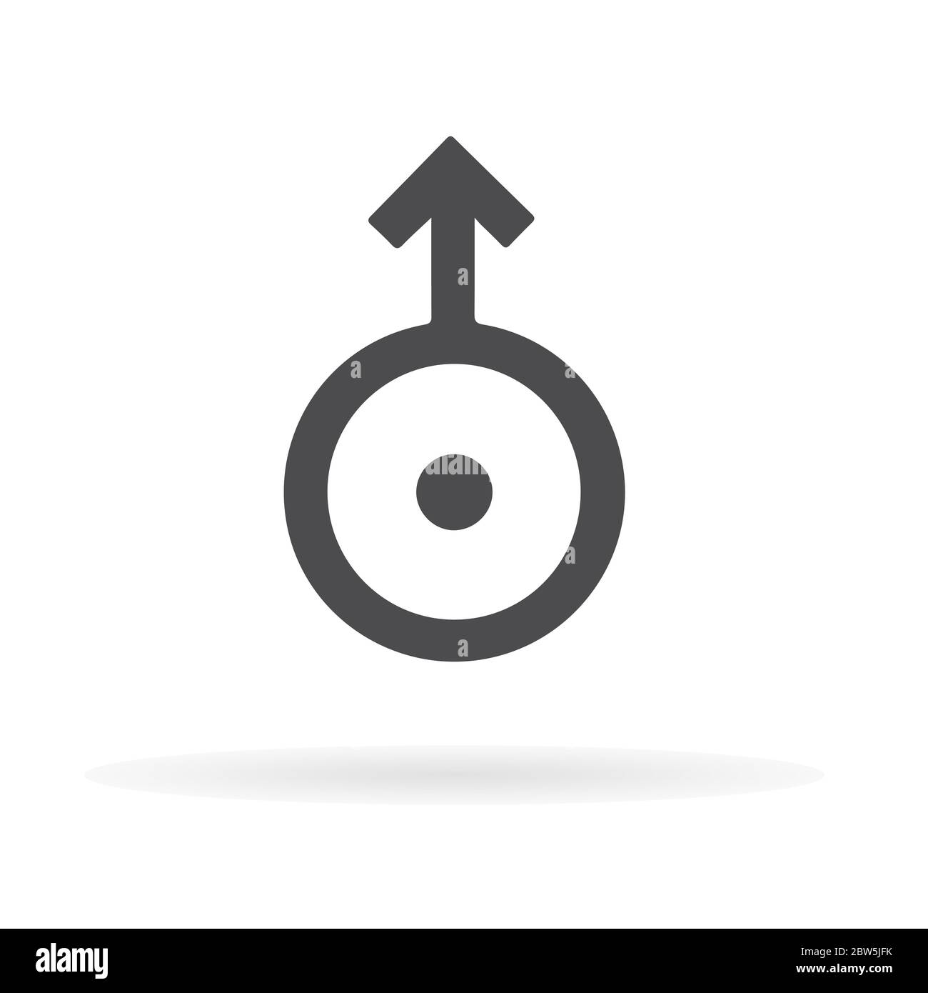 Astronomical symbol of Uranus. Vector Illustration. Stock Vector