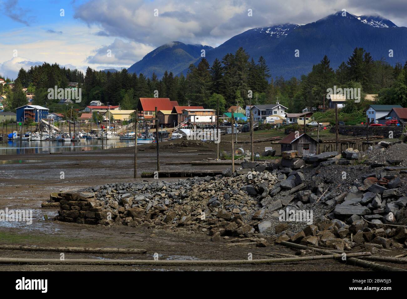 Reliance Harbor, Wrangel, Alaska, USA Stock Photo