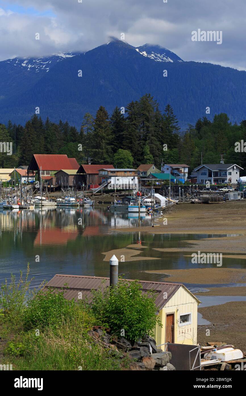 Reliance Harbor, Wrangel, Alaska, USA Stock Photo