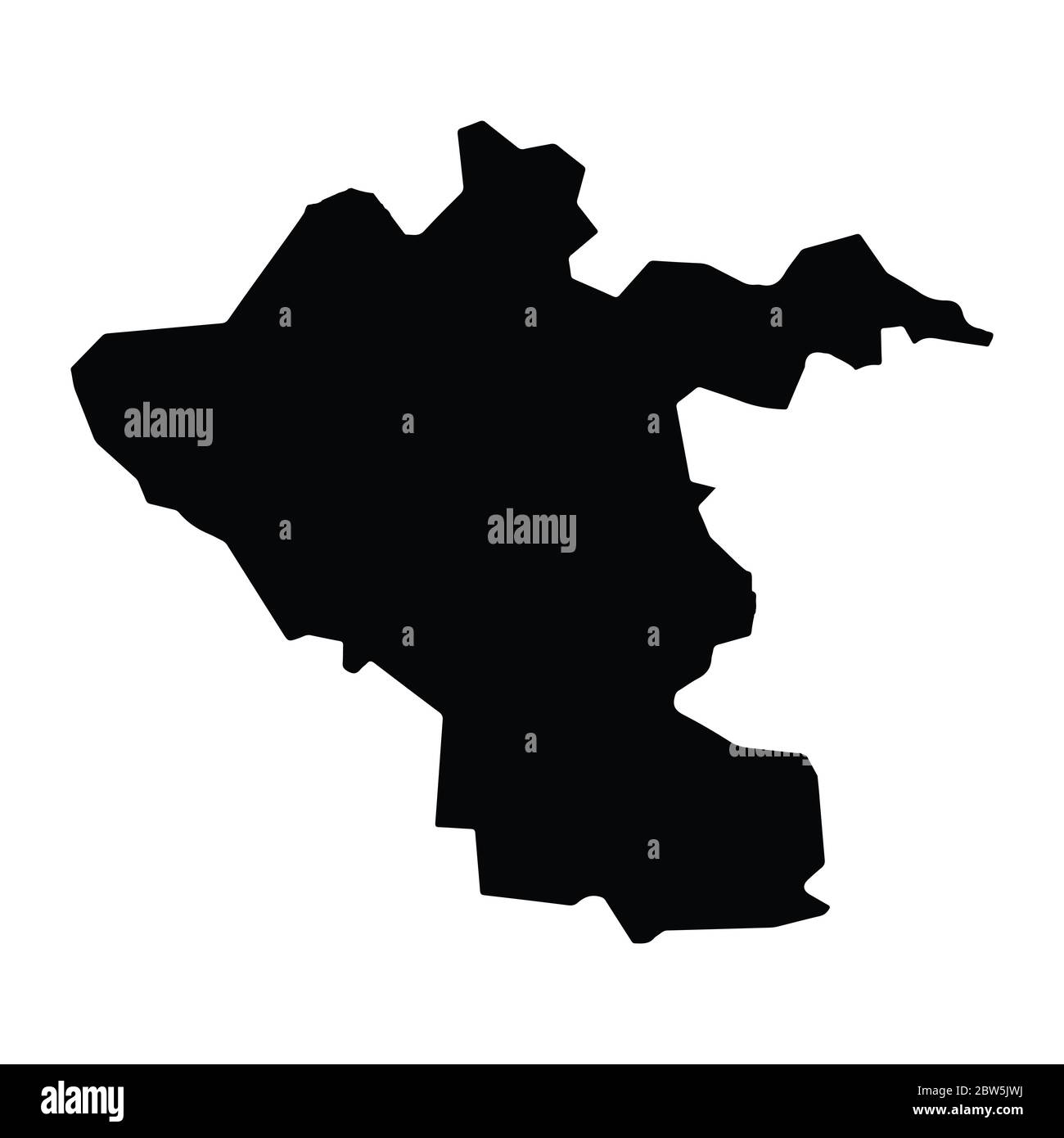 Vector map Kishinev. Isolated vector Illustration. Black on White ...
