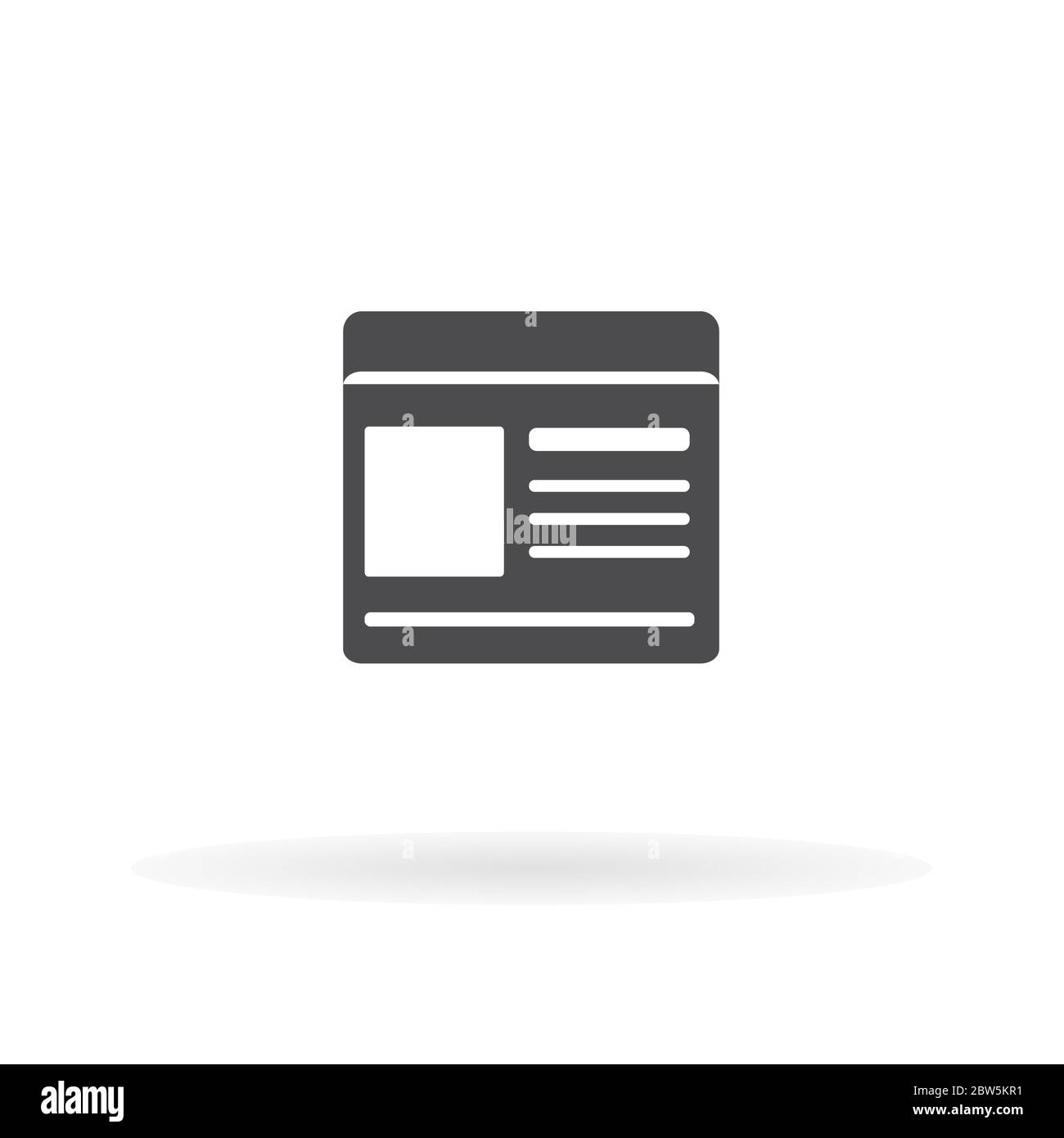 Document icon. For web, business, finance and communication. Vector Illustration. Stock Vector