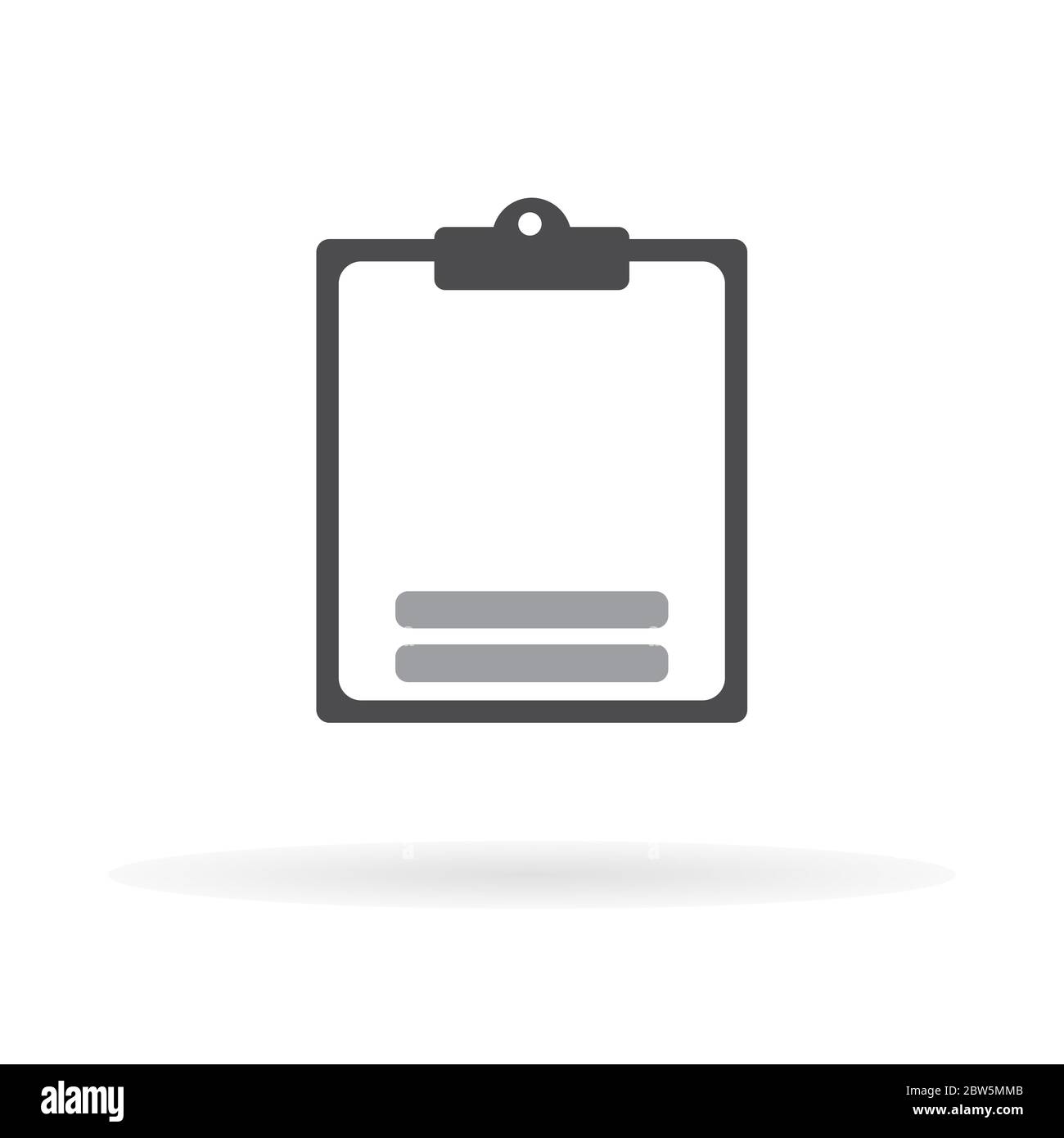 Checklist icon. Flat icon for apps and websites. Vector Illustration. Stock Vector
