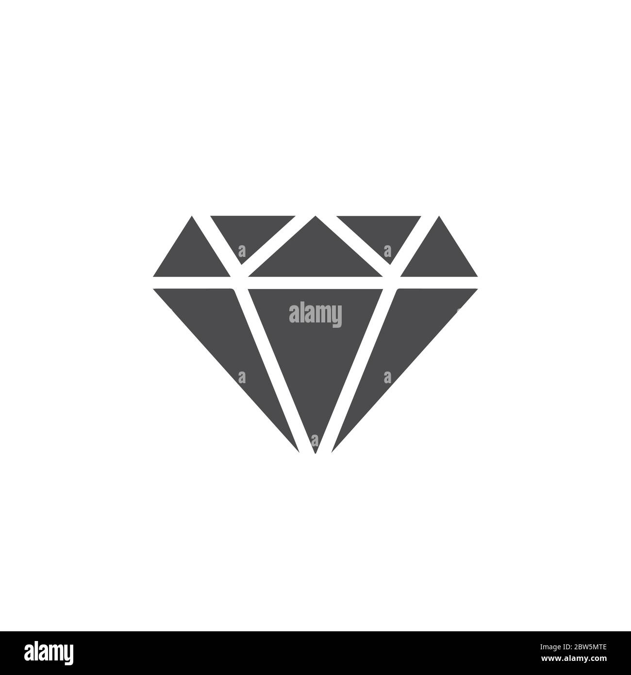 Diamond icon. For web, business, finance and communication. Vector ...