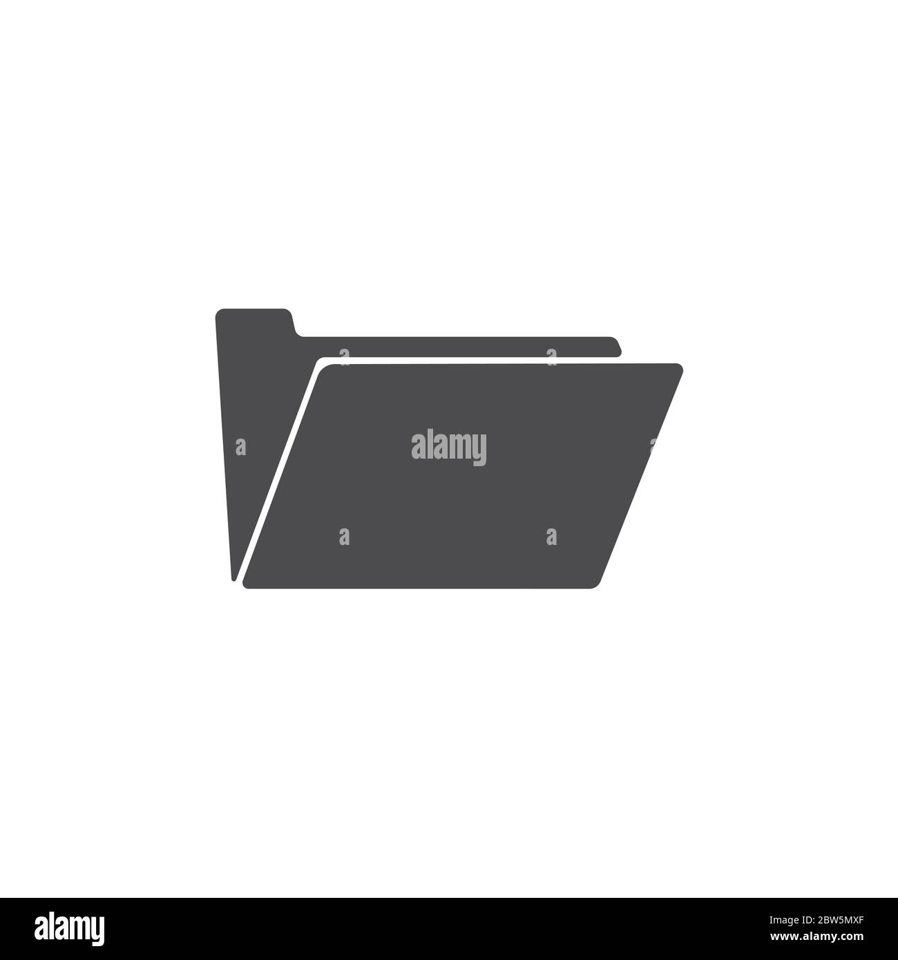 Folder icon. For web, business, finance and communication. Vector Illustration. Stock Vector