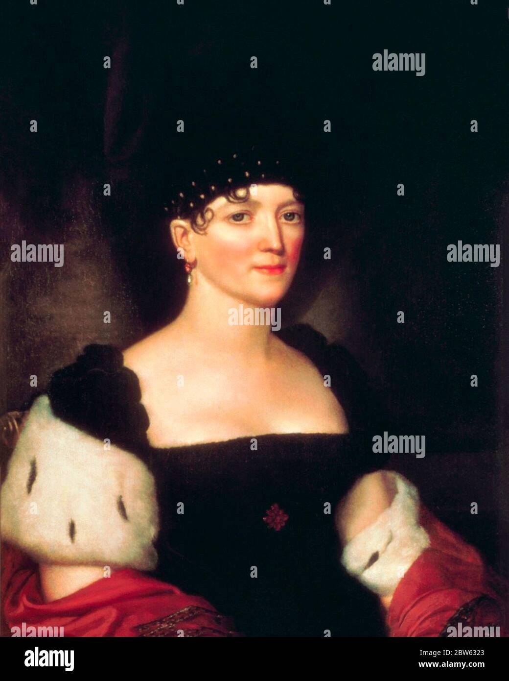 Elizabeth Kortright Monroe, circa 1820 Stock Photo