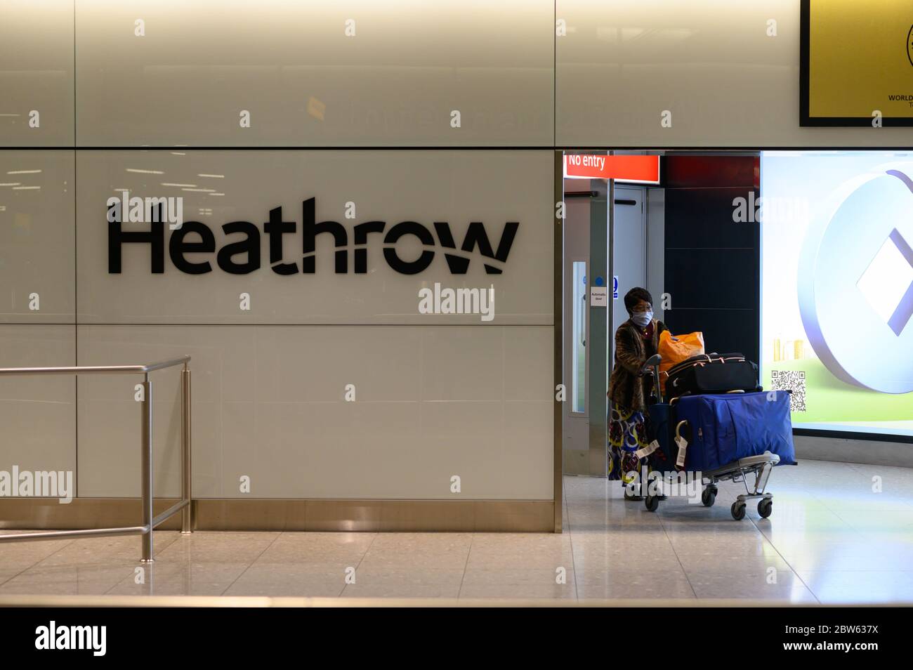 British passenger returning to Heathrow Terminal 2, on the penultimate