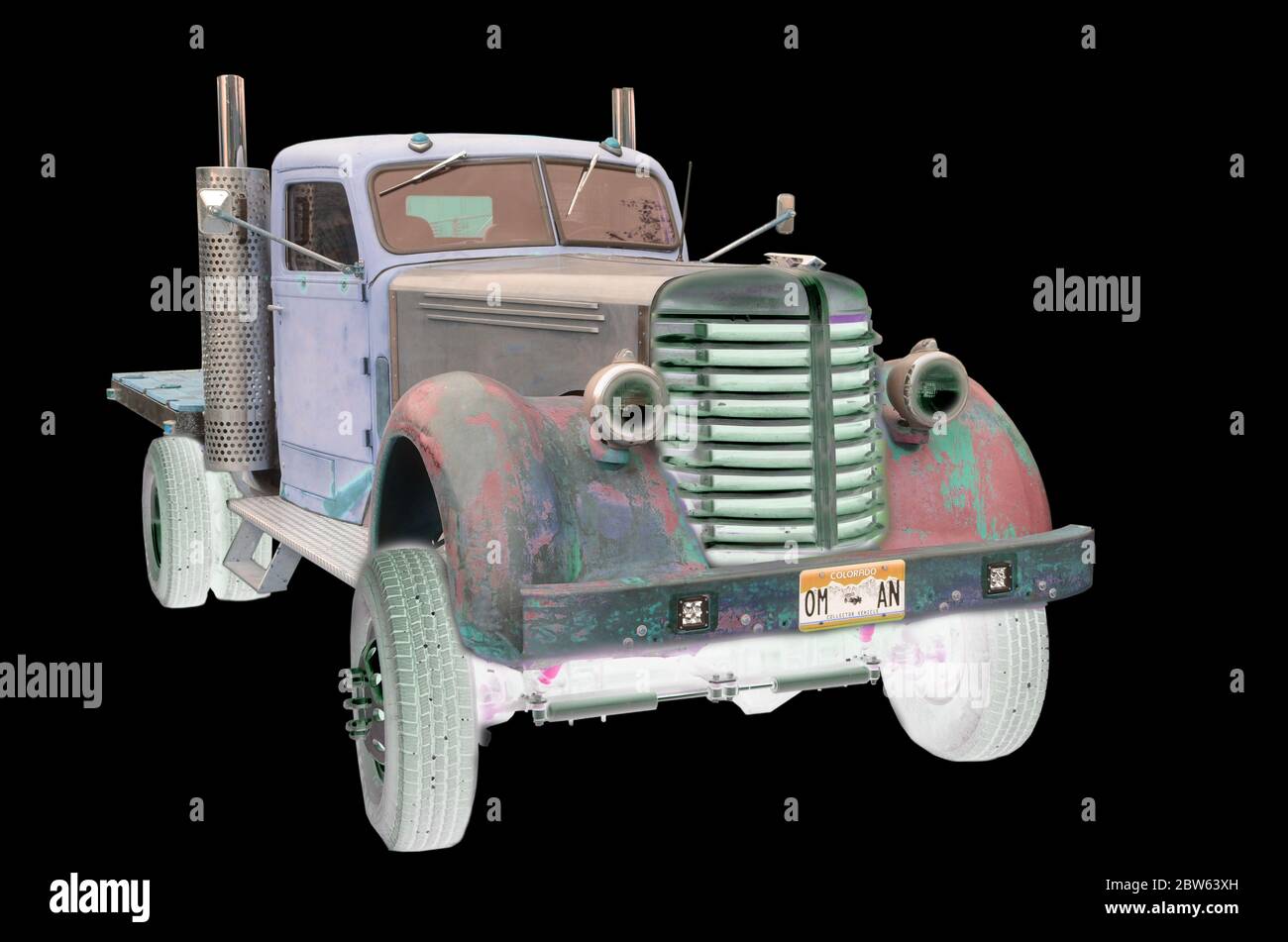Vintage flat bed truck hi-res stock photography and images - Alamy
