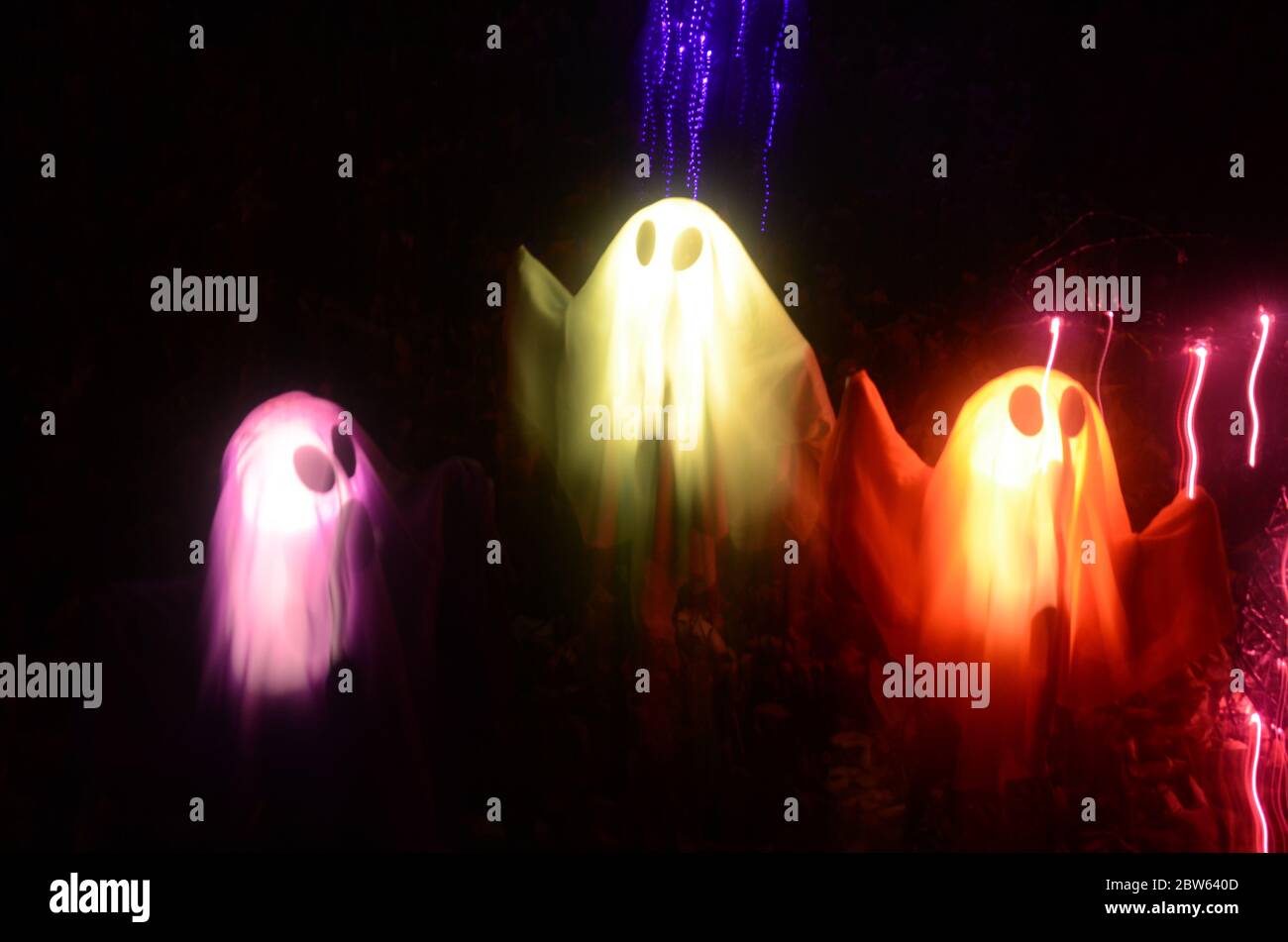 Halloween Ghost Decorations Stock Photo - Alamy