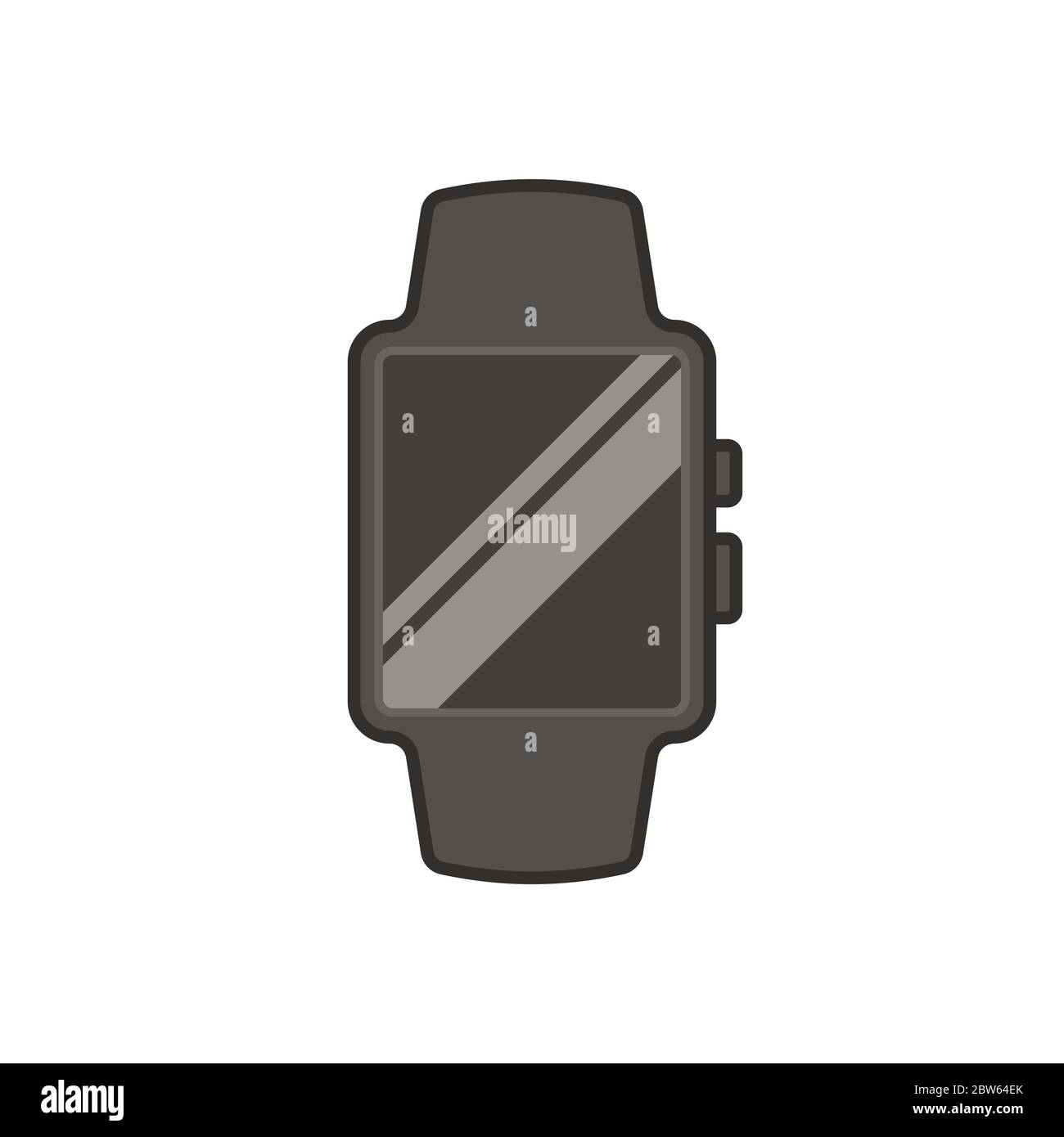 Smart watch vector icon symbol technology isolated on white background Stock Vector