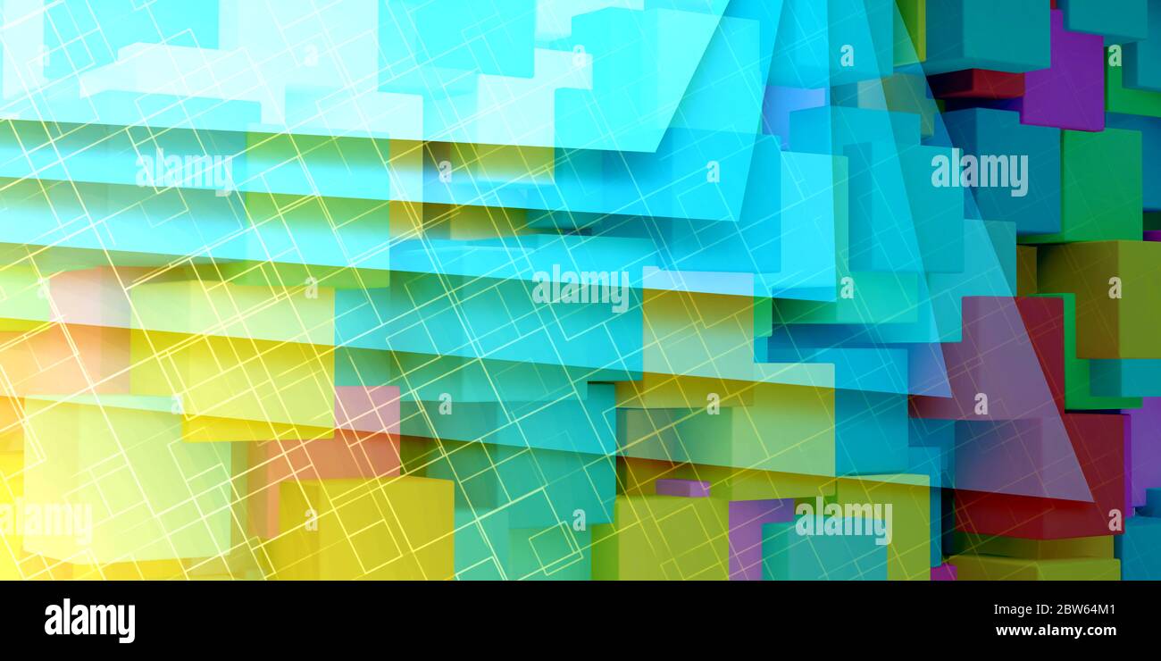 Futuristic Abstract Concept On Technology Background Art Stock Photo