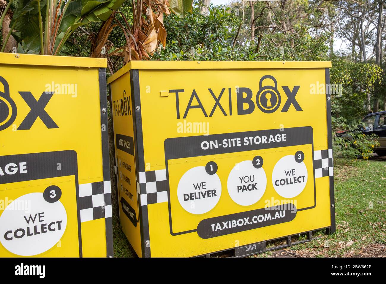 Self storage container hires stock photography and images Alamy