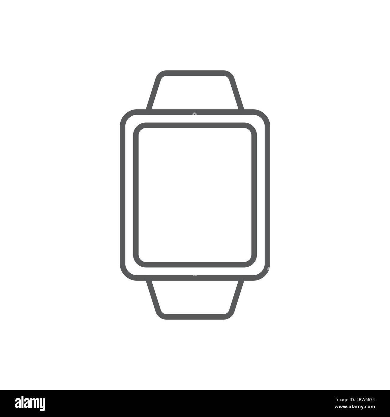 Smart watch vector icon symbol technology isolated on white background Stock Vector