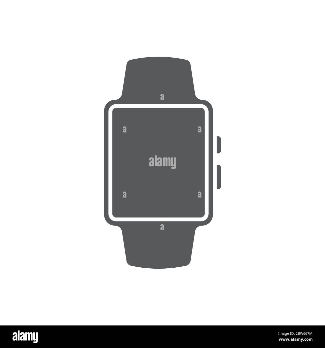 Smart watch vector icon symbol technology isolated on white background Stock Vector