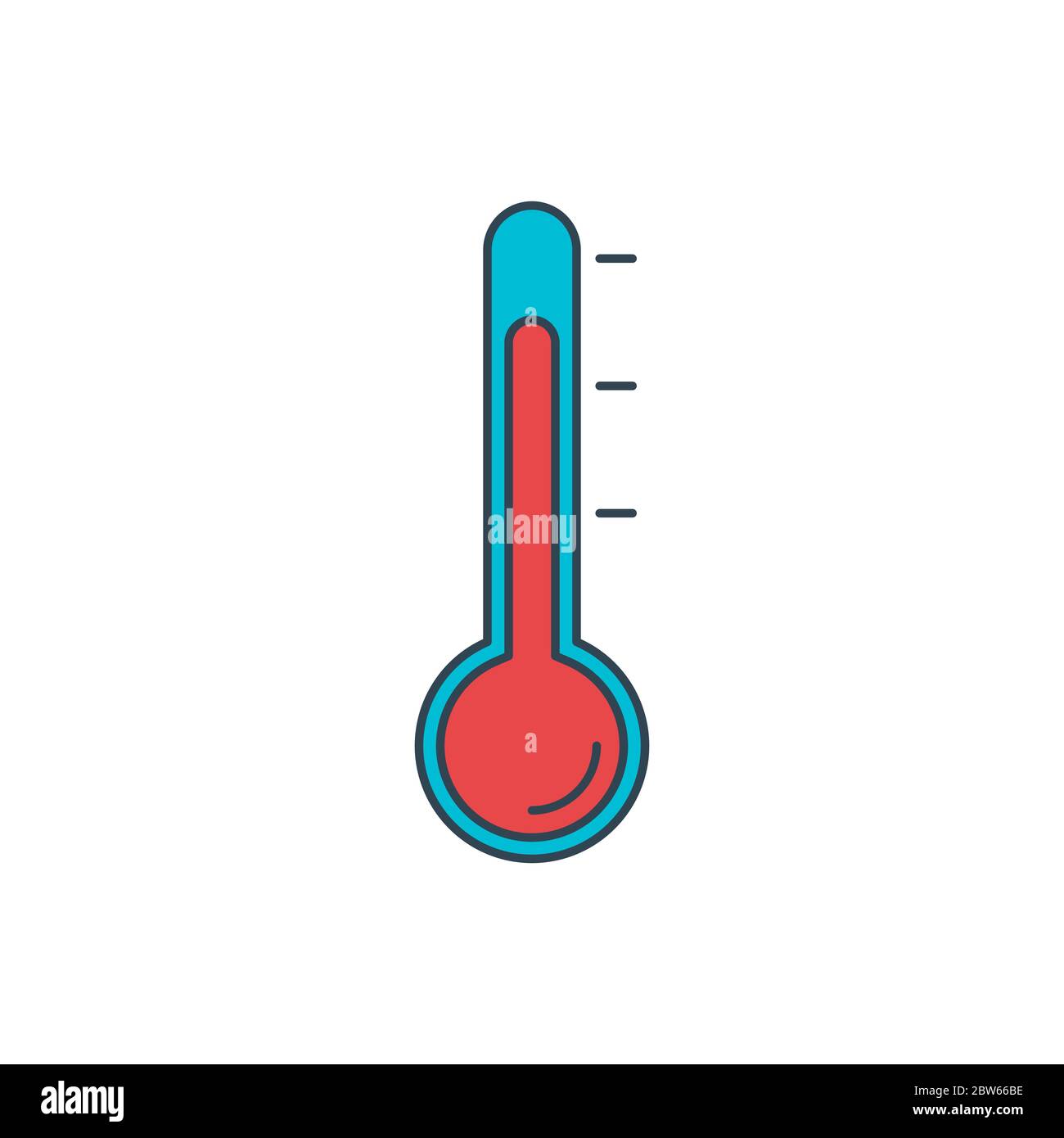 Thermostat vector icon symbol medical tools isolated on white