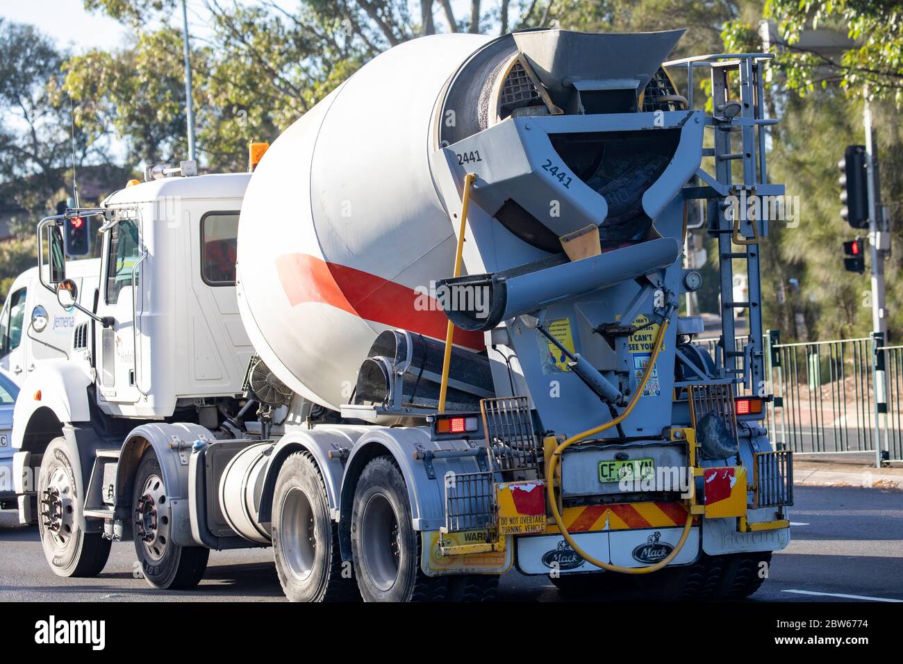 Ready mix concrete truck in Sydney,Australia Stock Photo Alamy
