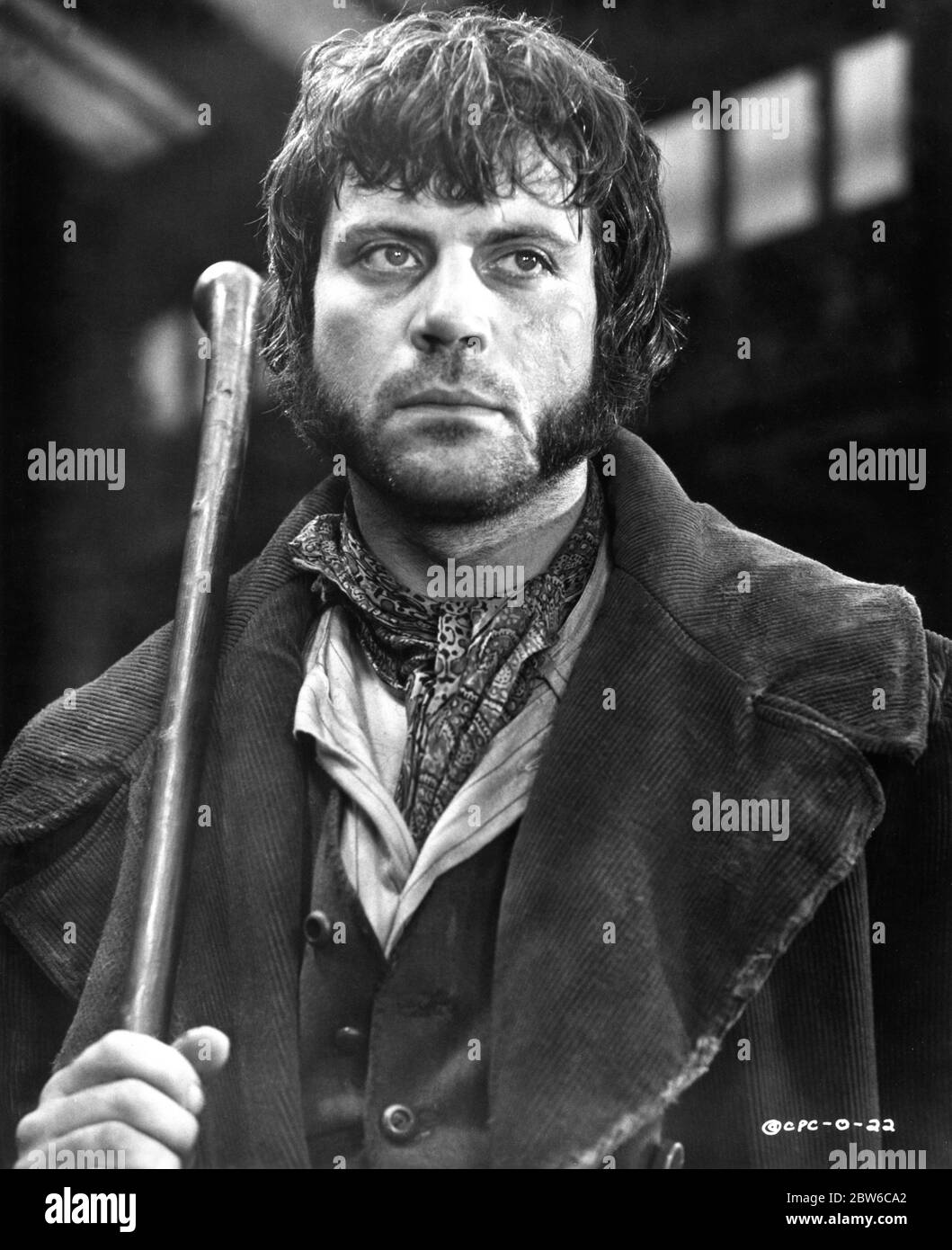 OLIVER REED Portrait as Bill Sikes in OLIVER ! 1968 director CAROL REED musical by Lionel Bart adapted from novel Oliver Twist by Charles Dickens Romulus Films / Warwick Film Productions / Columbia Pictures Corporation Stock Photo