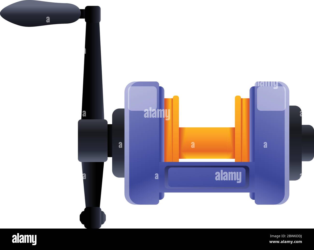 Sport fishing reel icon. Cartoon of sport fishing reel vector icon for