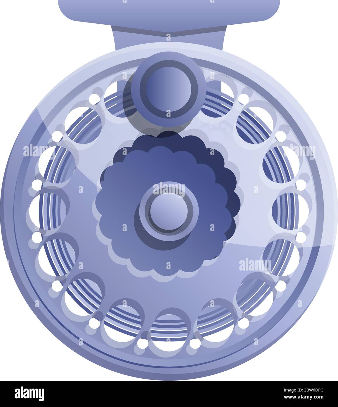 Classic fishing reel icon. Cartoon of classic fishing reel vector icon