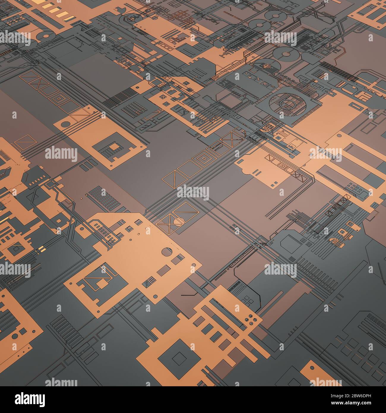 Electronic circuit board close up background ,3d rendering Stock Photo ...