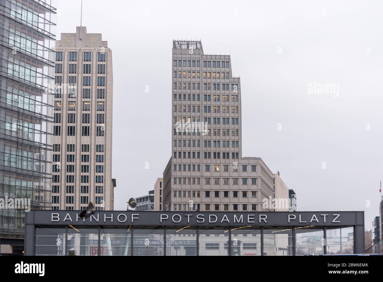 Berlin Bahnhof Potsdamer Platz , S-bahn train station in the downtown