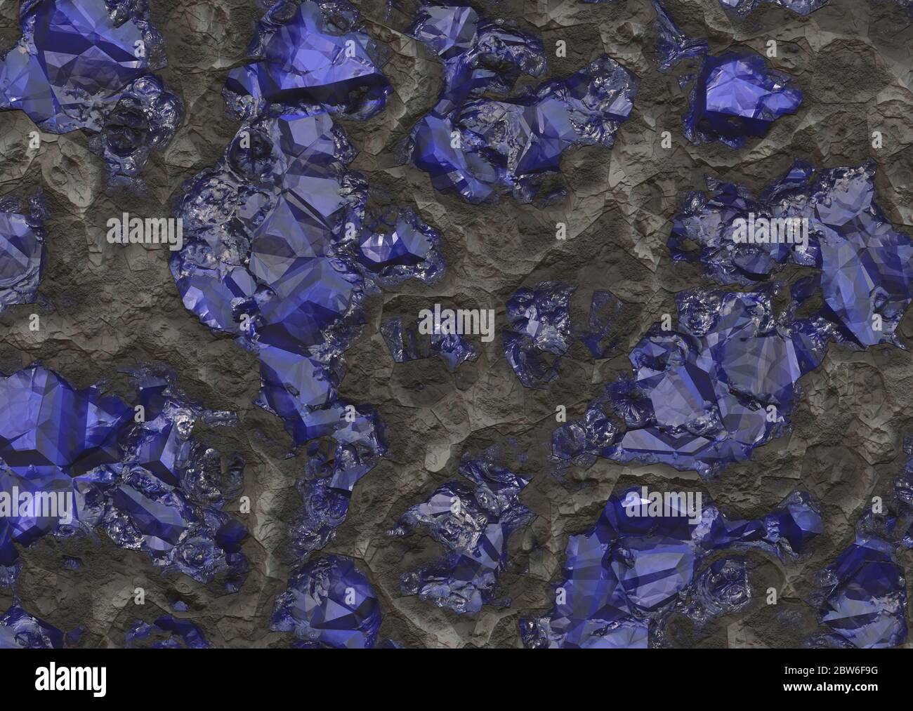 amethyst crystals in stone rock Stock Photo - Alamy