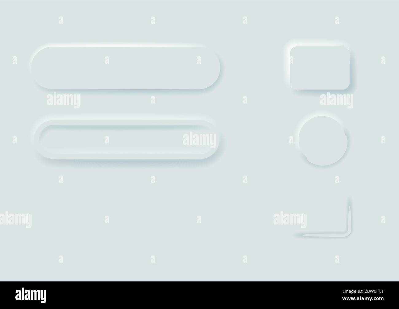 Vector editable neomorphic buttons set Stock Vector Image & Art - Alamy