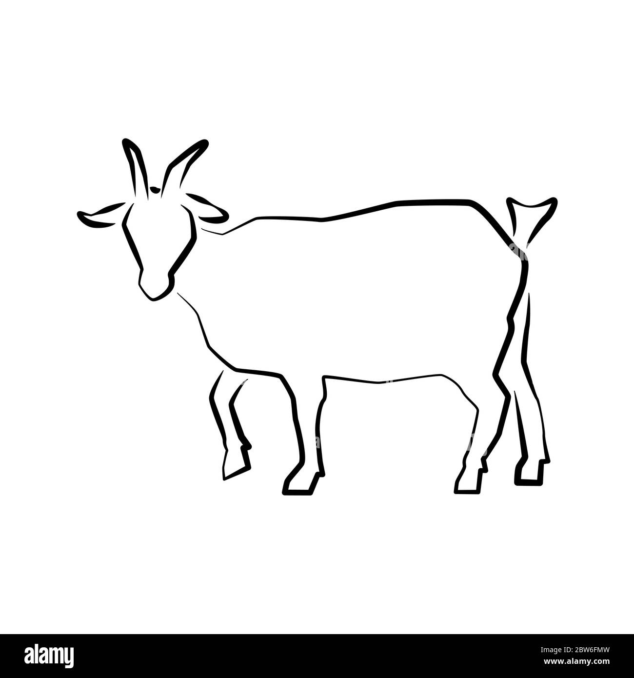 Goat Vector Icon Goat Editable Stroke Goat Linear Symbol For Use On Web And  Mobile Apps Logo Print Media Thin Line Illustration Vector Isolated Outline  Drawing Stock Illustration - Download Image Now 