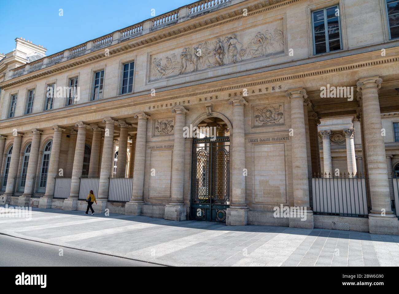 Universite Rene Descartes in Paris Stock Photo
