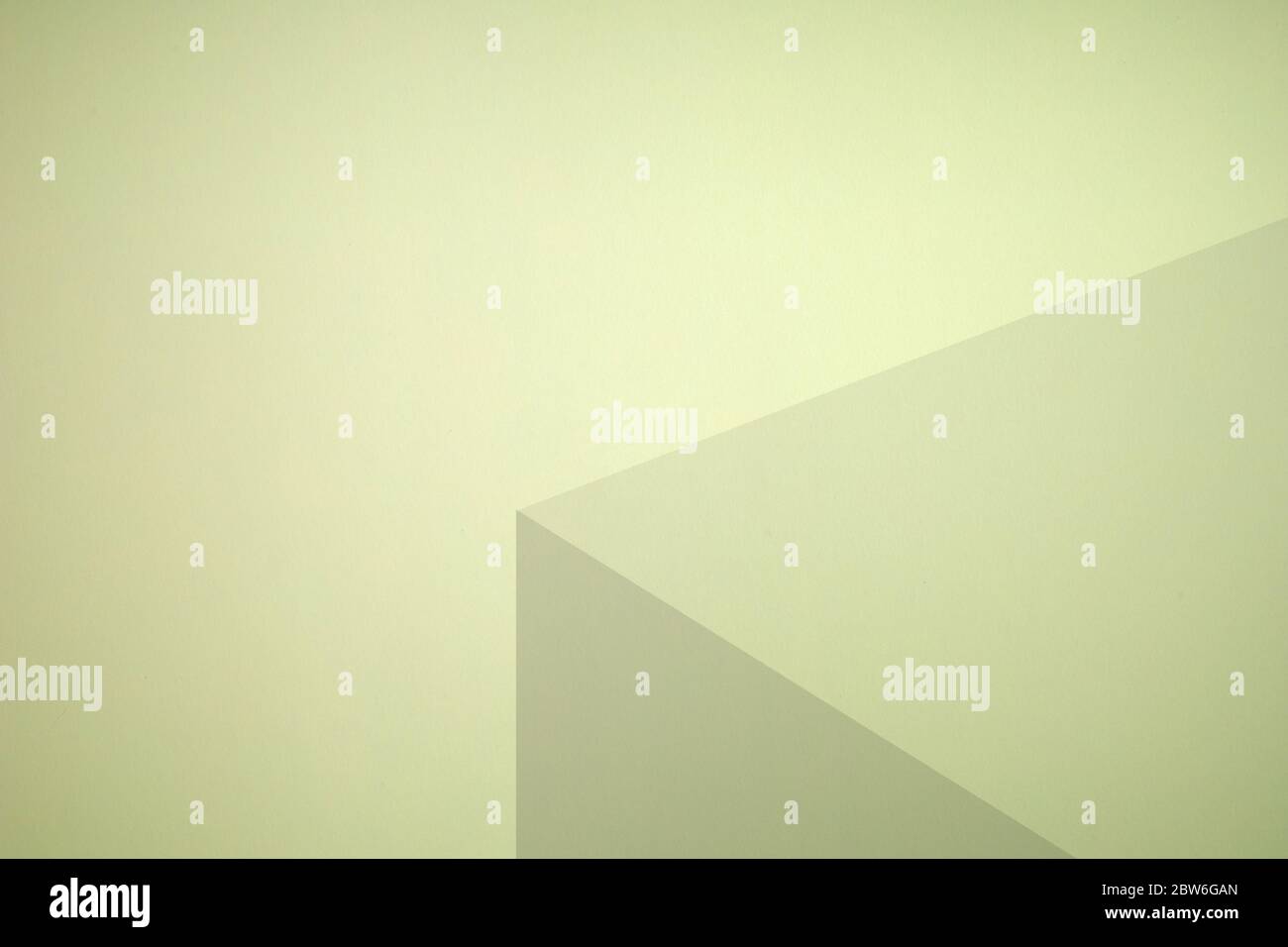 3D space made by folding paper. Stock Photo