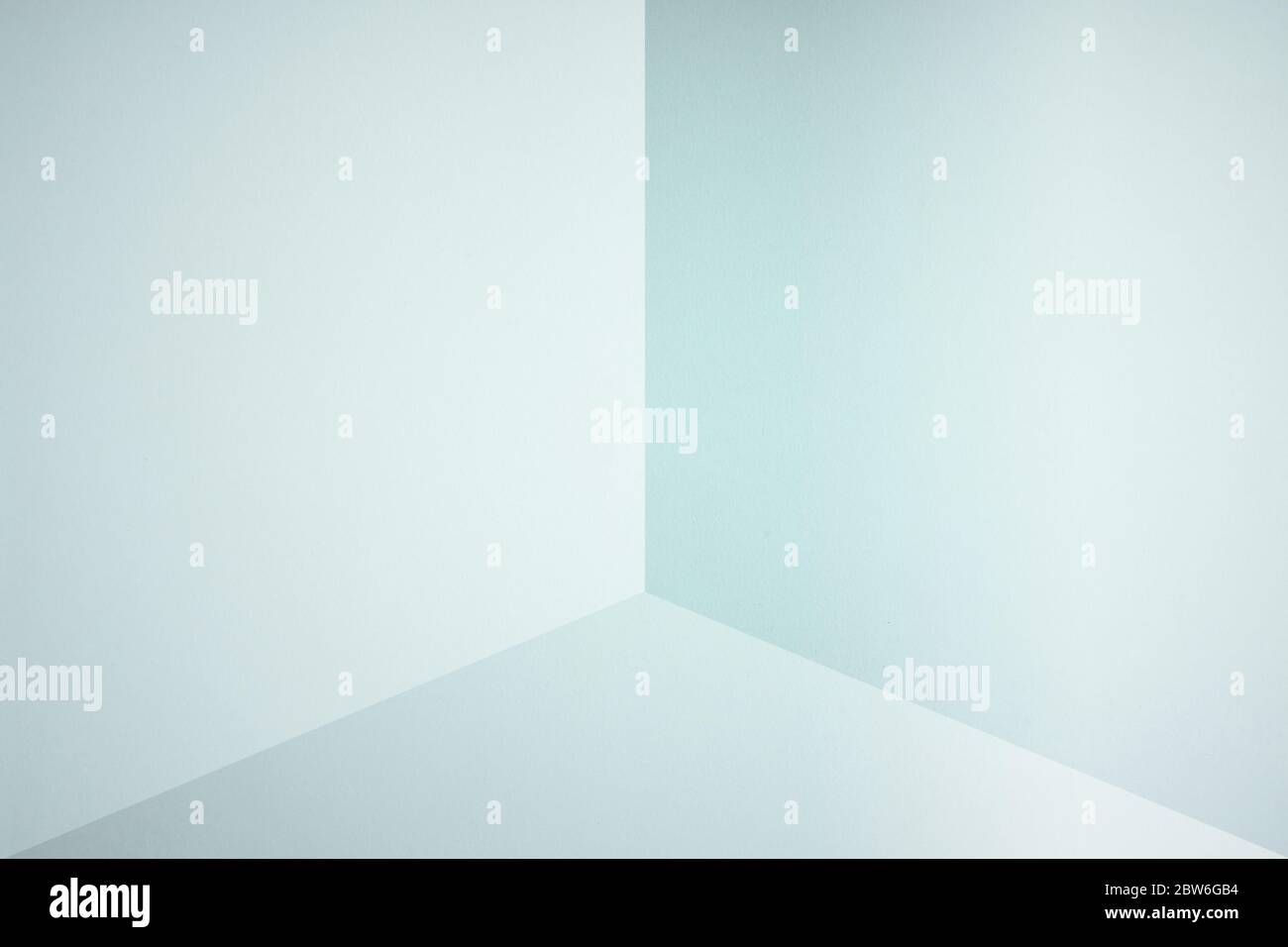3D space made by folding paper. Stock Photo