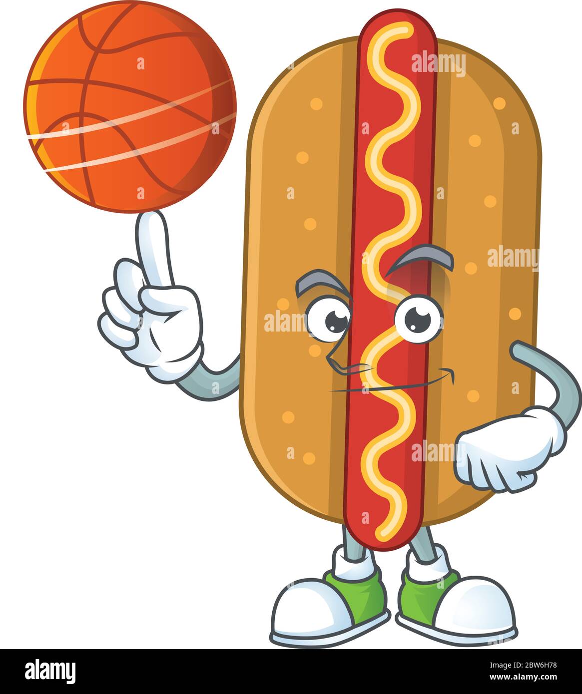 Vector Mascot Illustration of Hot Dog Sausage Design 