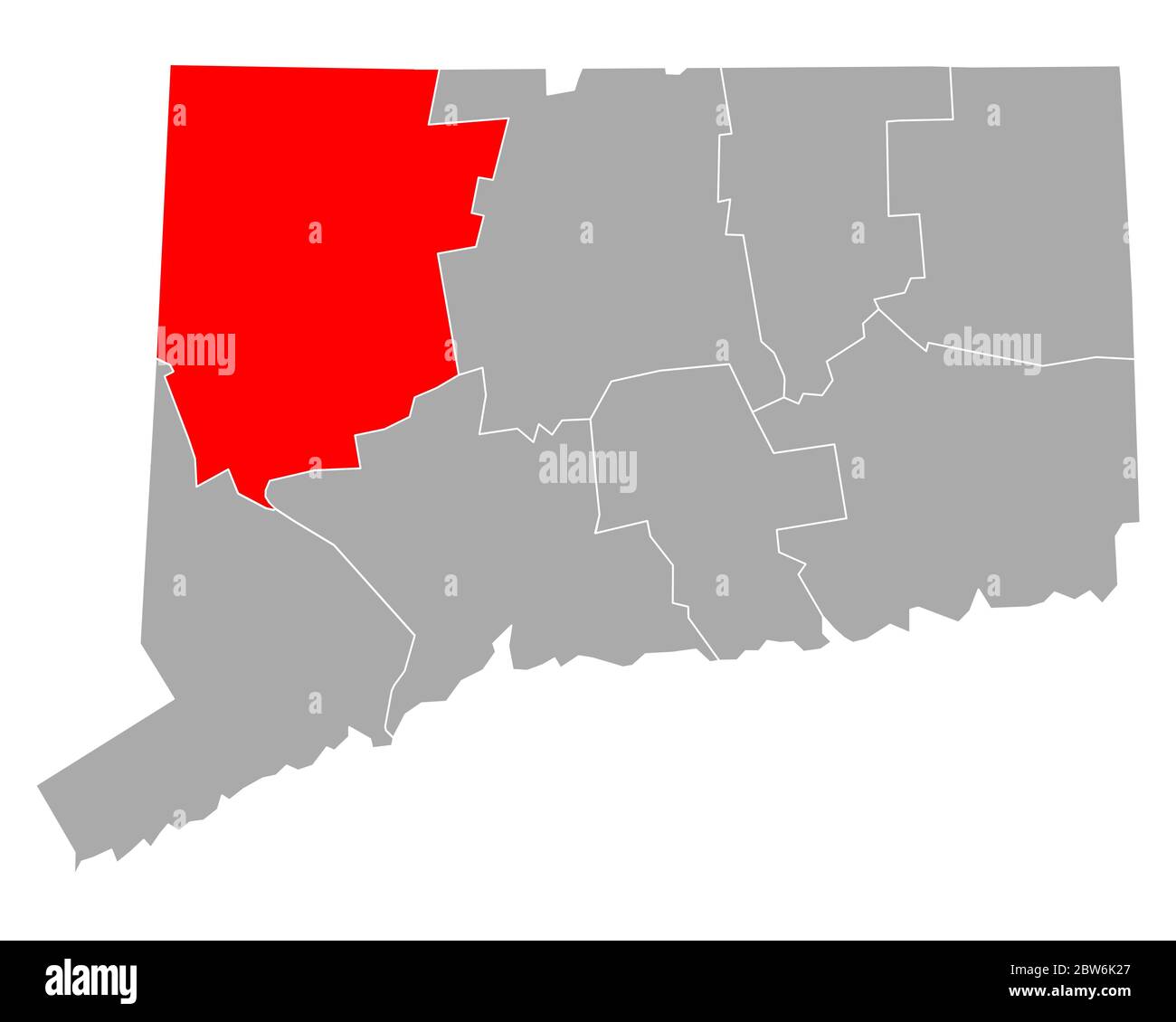 Map of Litchfield in Connecticut Stock Photo - Alamy