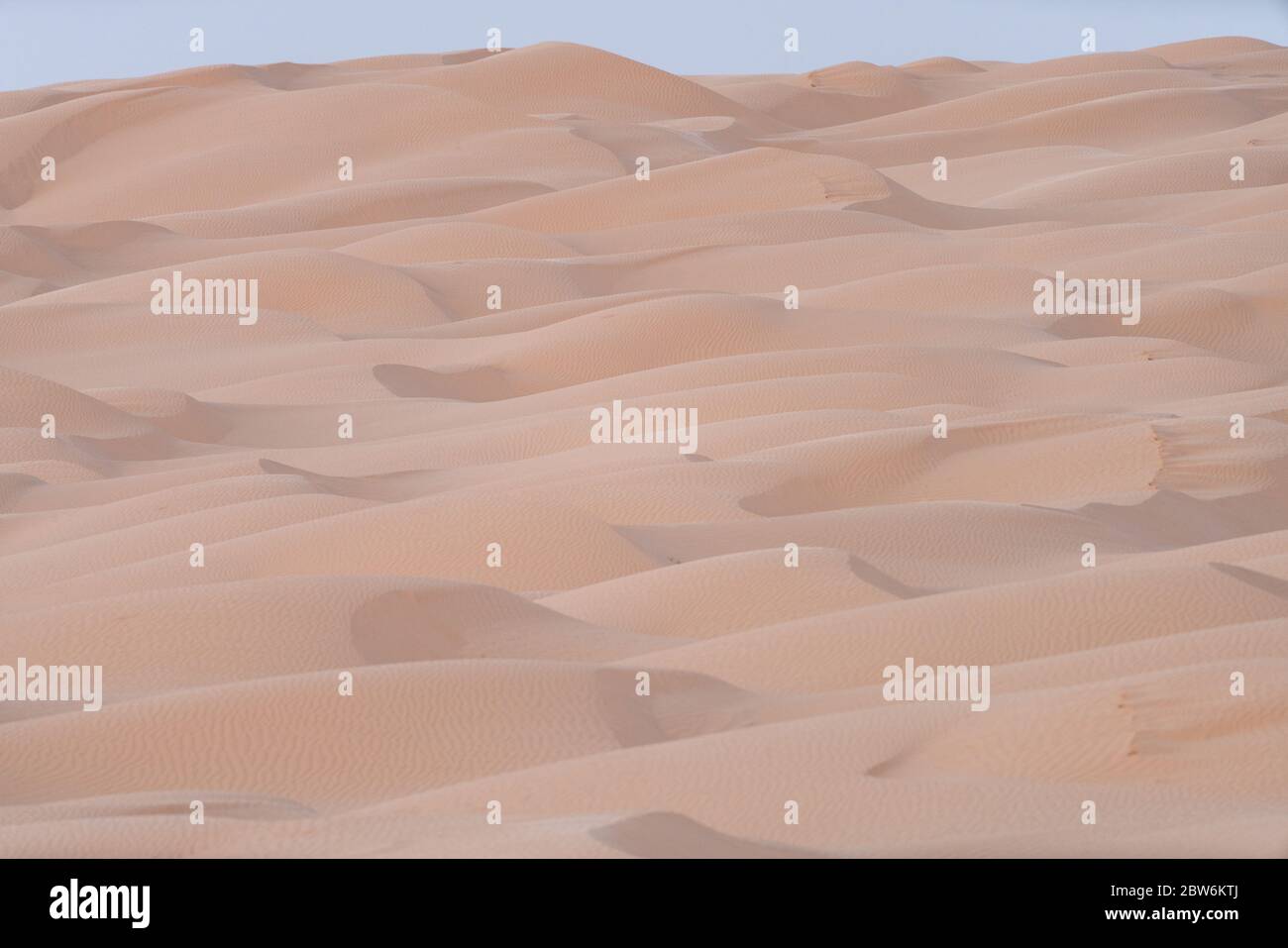 View of the Desert in Tunisia Stock Photo