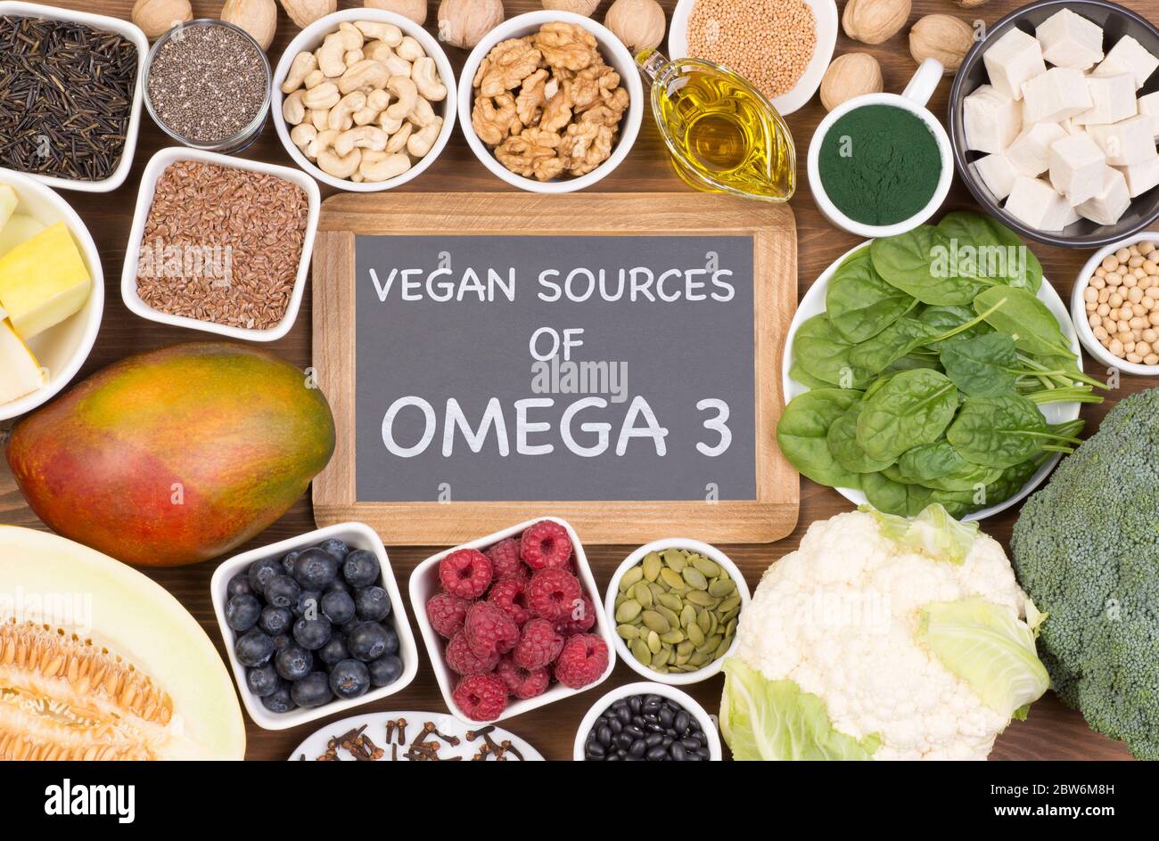 Vegan sources of Omega 3 fatty acids Stock Photo Alamy