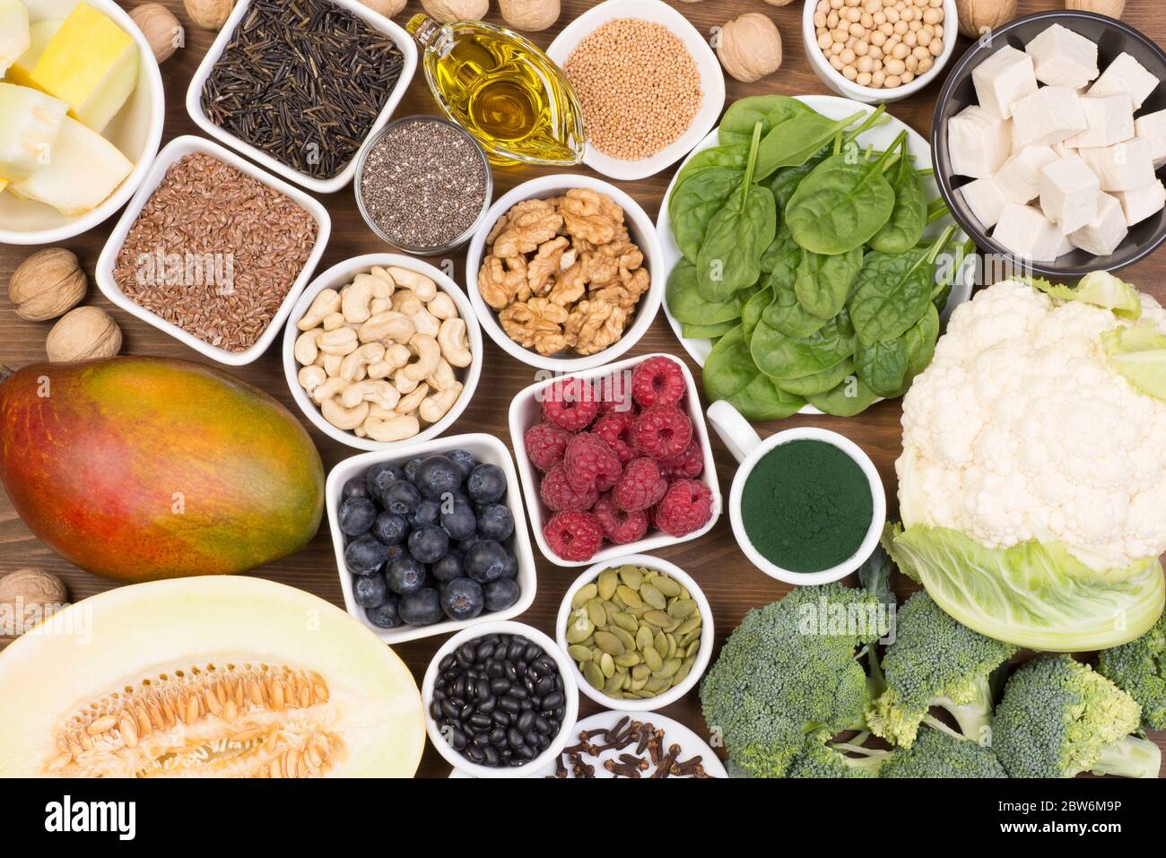 Vegan sources of Omega 3 fatty acids Stock Photo Alamy
