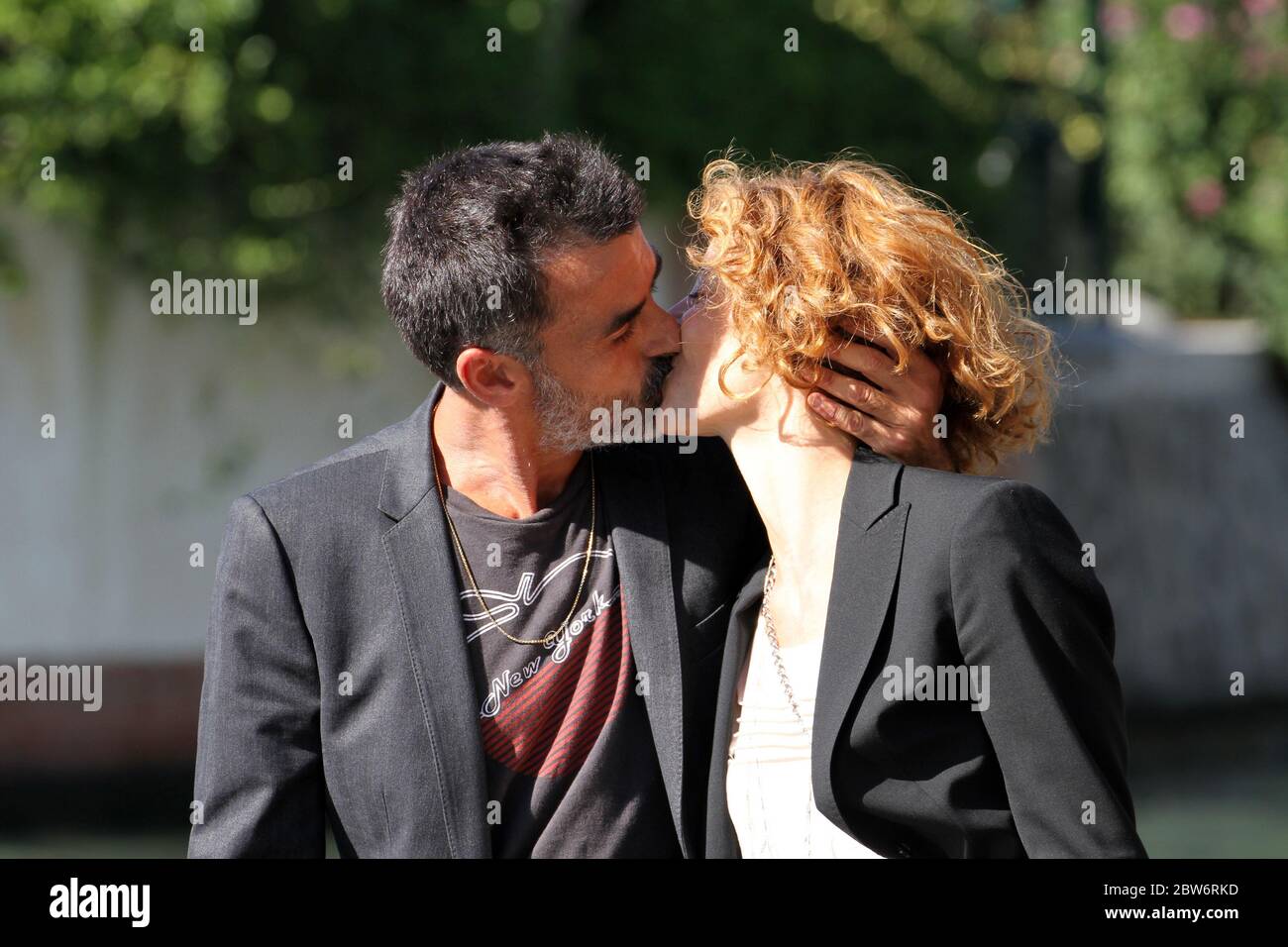 VENICE, ITALY - SEPTEMBER 06: Thomas Trabacchi and Carlotta Natoli