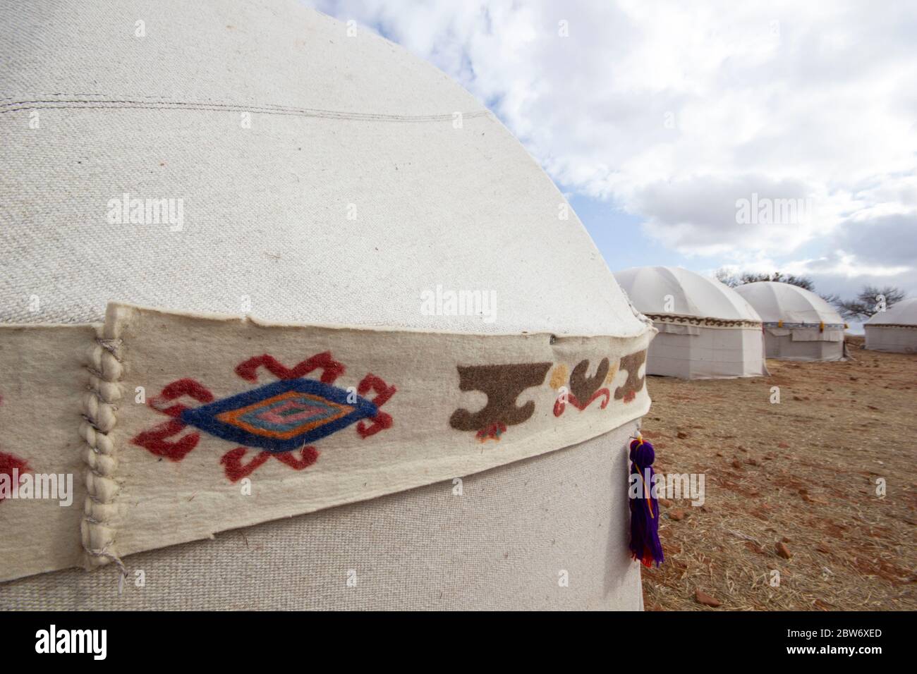 Mongolian style tents hi-res stock photography and images - Alamy