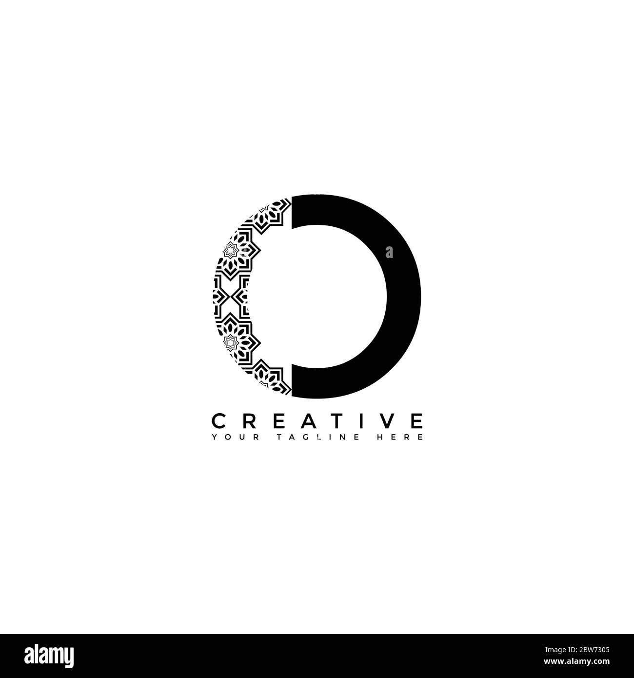 This is the design of the letter O logo with the initial logo style. This logo is suitable for companies or other creative business sharing. This logo Stock Vector