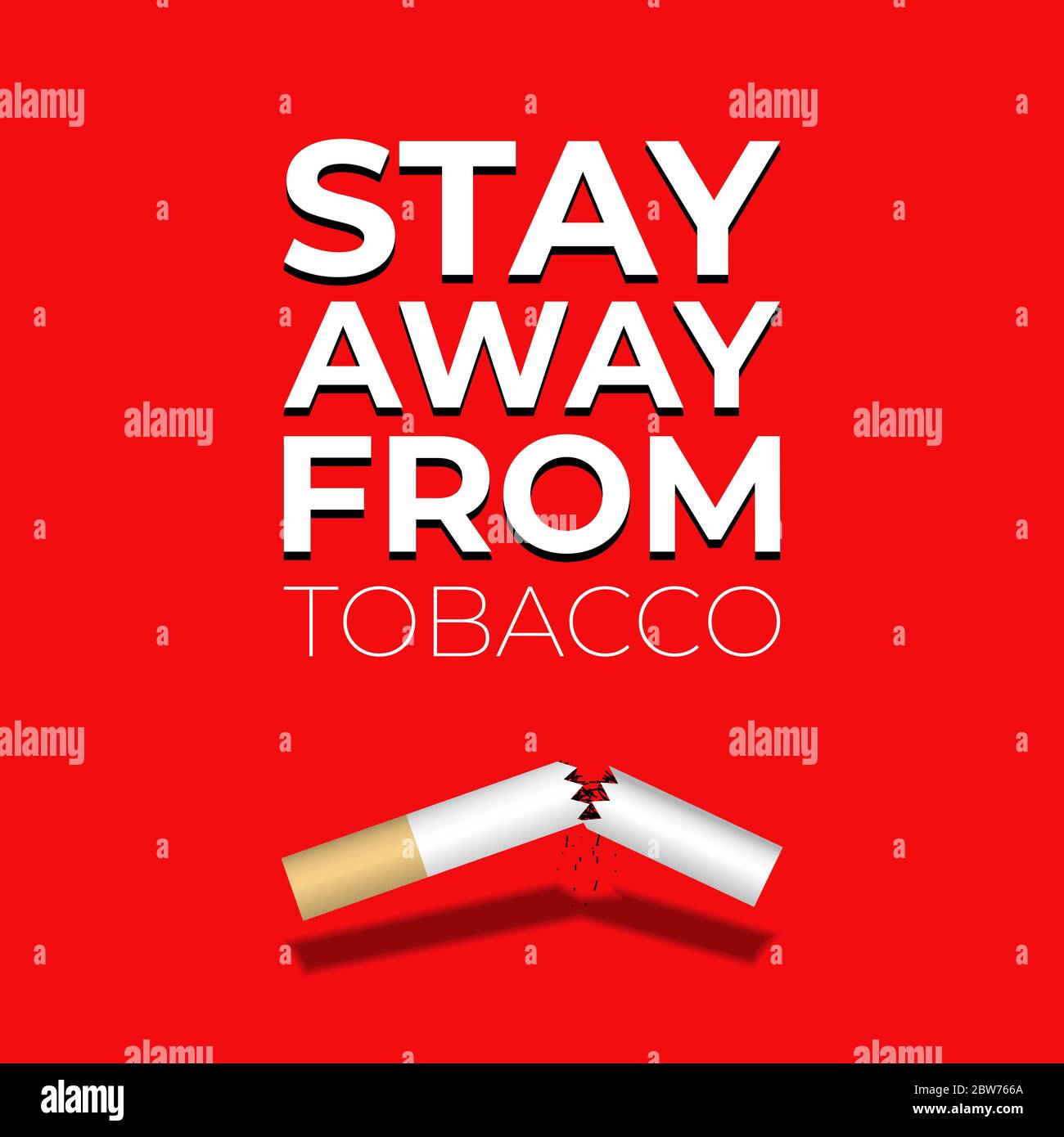 Design for World no tobacco day. Protecting youth from industry
