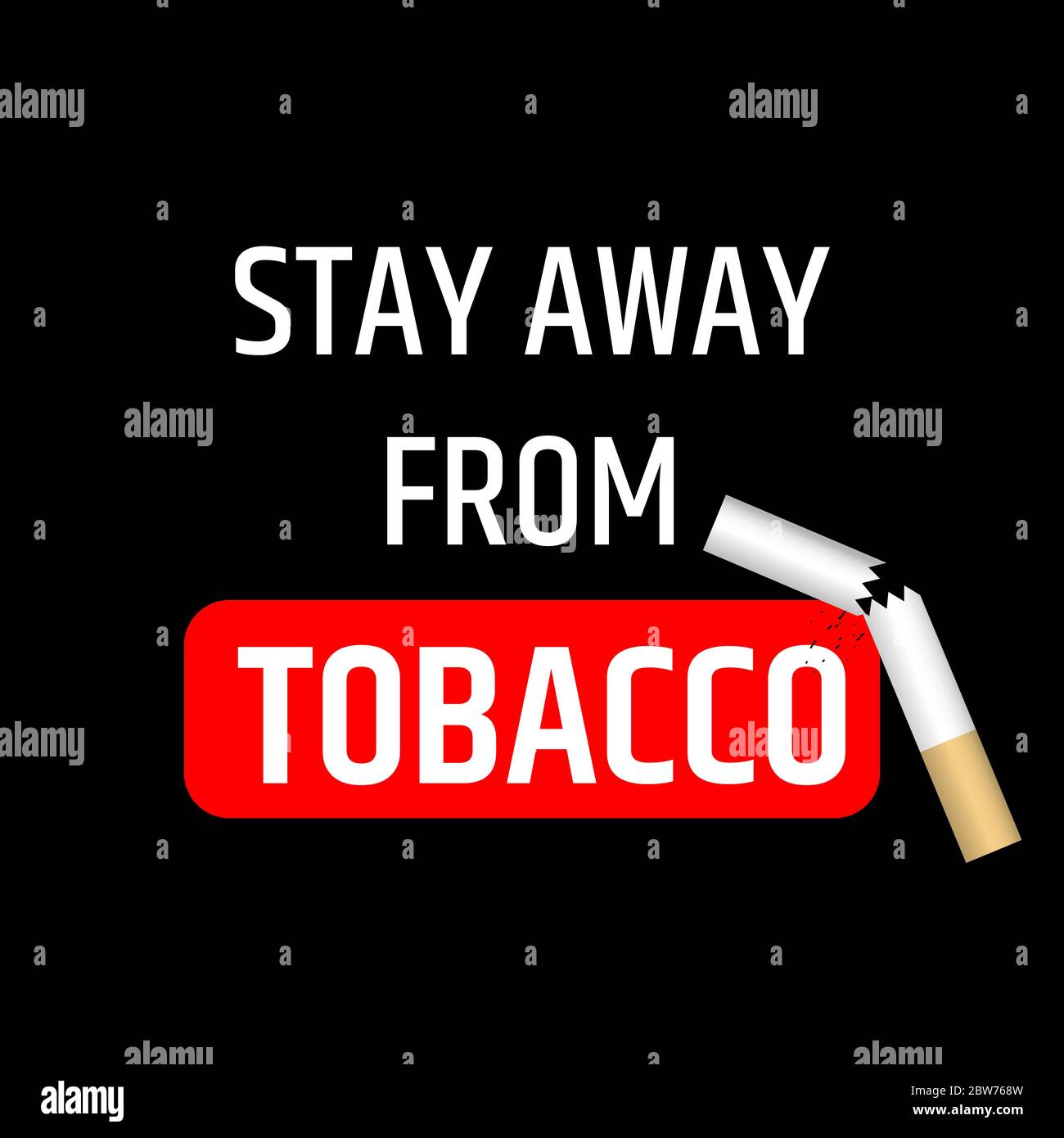 Design for World no tobacco day. Protecting youth from industry  manipulation and preventing them from tobacco and nicotine use Stock Vector  Image & Art
