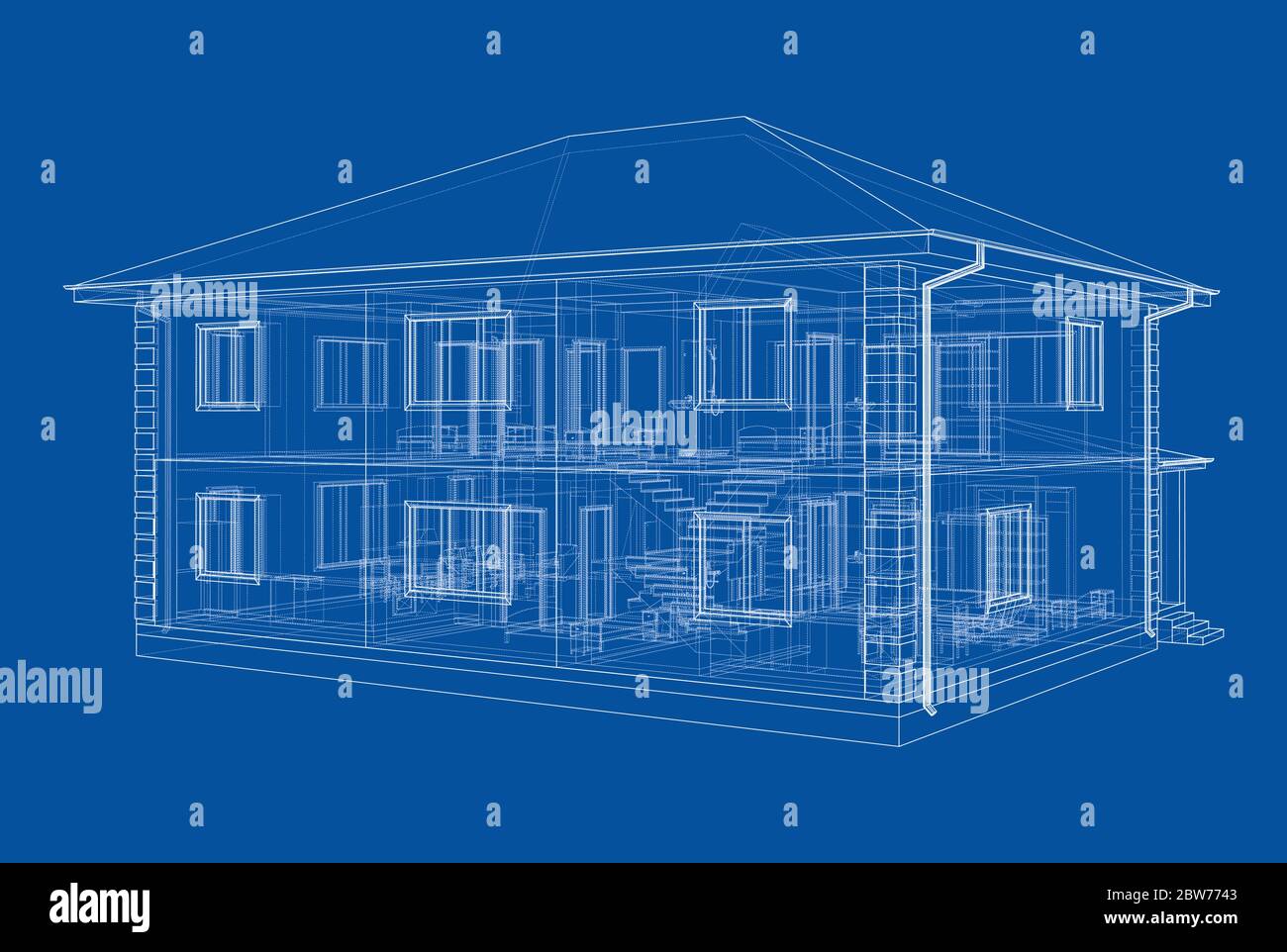 Abstract vector sketch of a house Stock Vector Image & Art - Alamy
