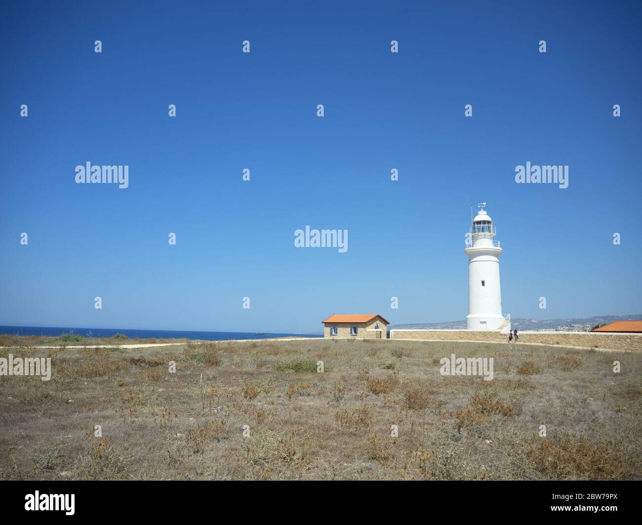 Lighthouse beach paphos hi-res stock photography and images - Alamy