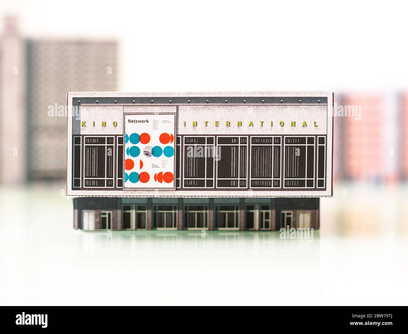 Kino International, Paper model, Architecture Stock Photo