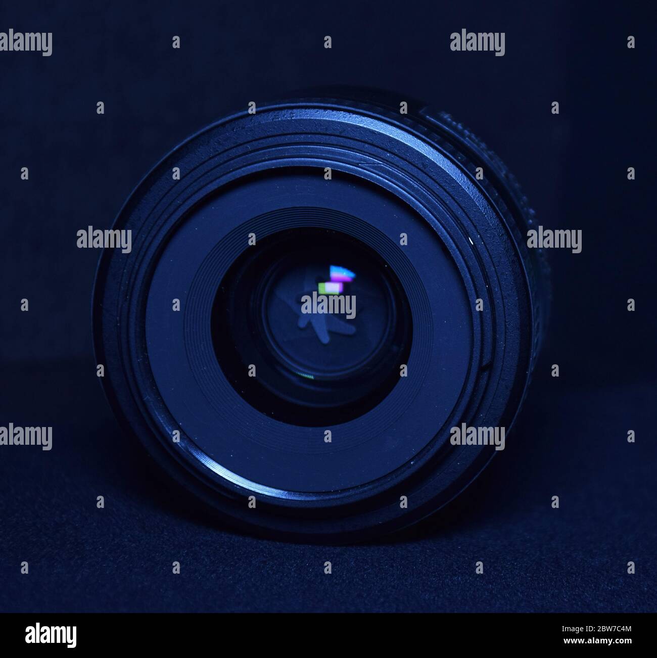 Digital or DSLR Camera Nikon Prime Lens of 35mm isolated in fark